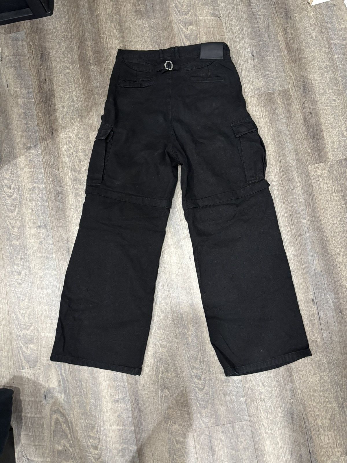 Other Bleeding indigo wide buckle back cargo pants Size US 31 - 2 Thumbnail