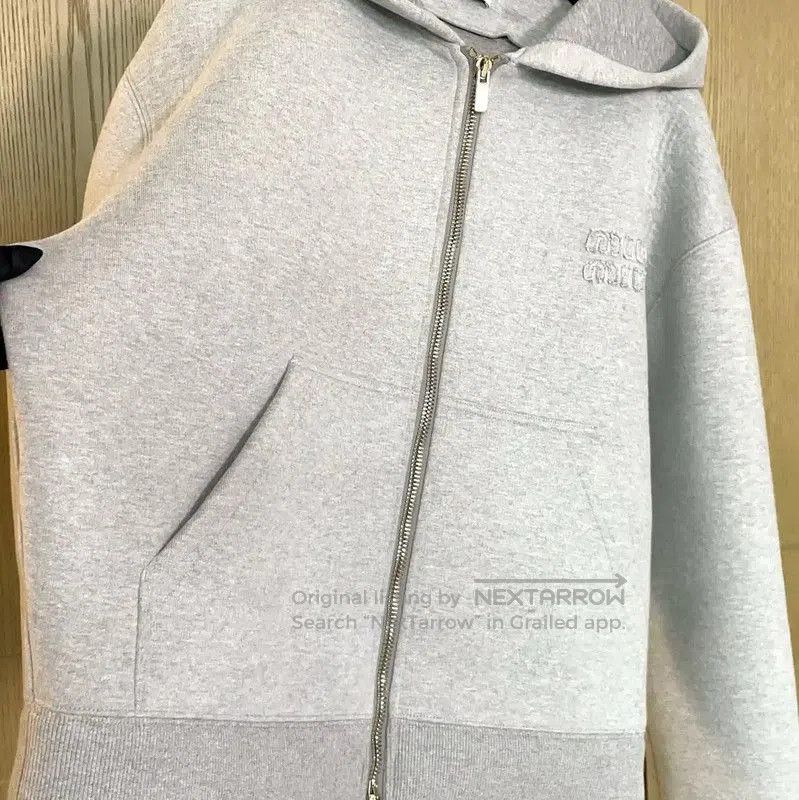Miu Miu Miu Miu Grey Cotton Blend Printed Jacket . Size S / US 4 / IT 40 - 6 Thumbnail