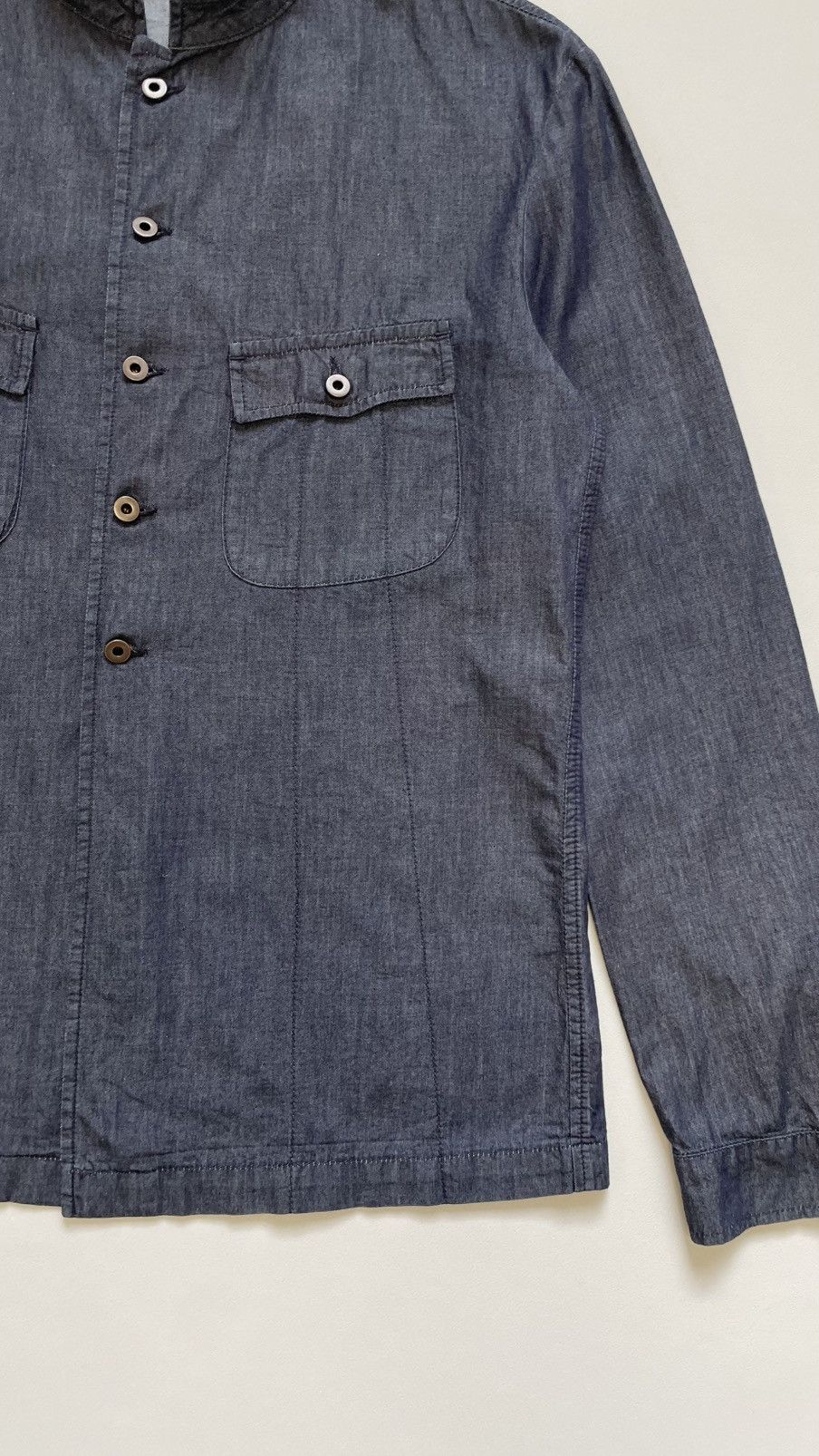 Miu Miu Mid 2000s Blue Denim ‘Western’ Over Shirt Size US M / EU 48-50 / 2 - 8 Thumbnail