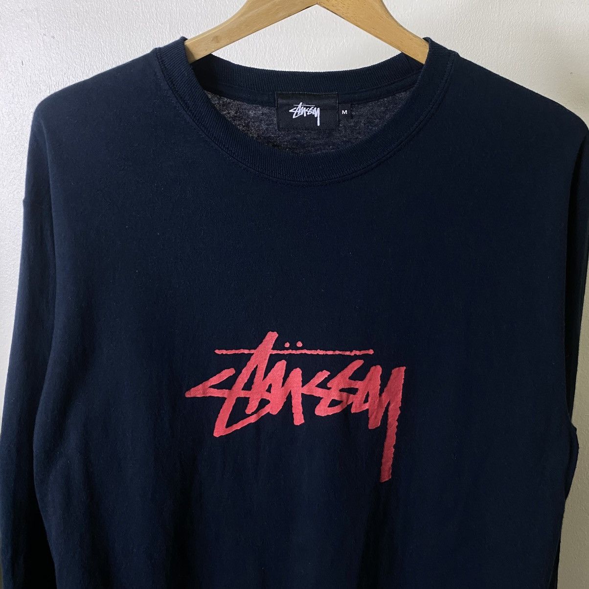 Stussy Vintage Y2K Stussy Script LS Skater T Shirt Size US M / EU 48-50 / 2 - 2 Thumbnail