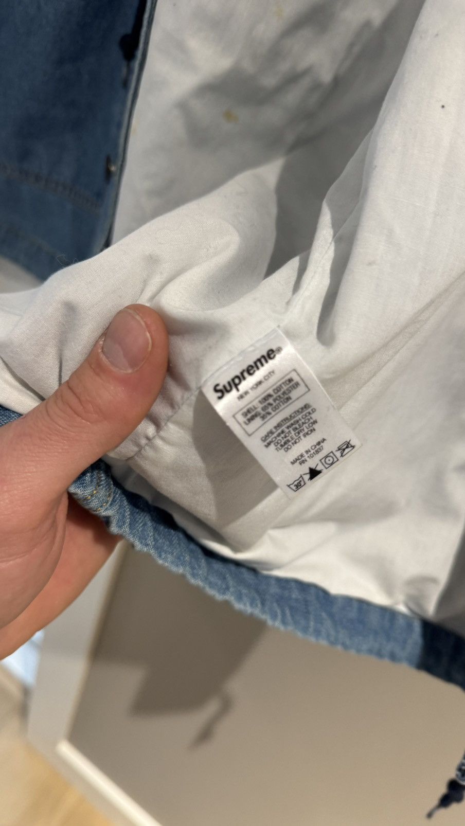 Supreme Supreme Denim Parka Jacket Coat ss14 classic logo rare Size US XL / EU 56 / 4 - 16 Thumbnail