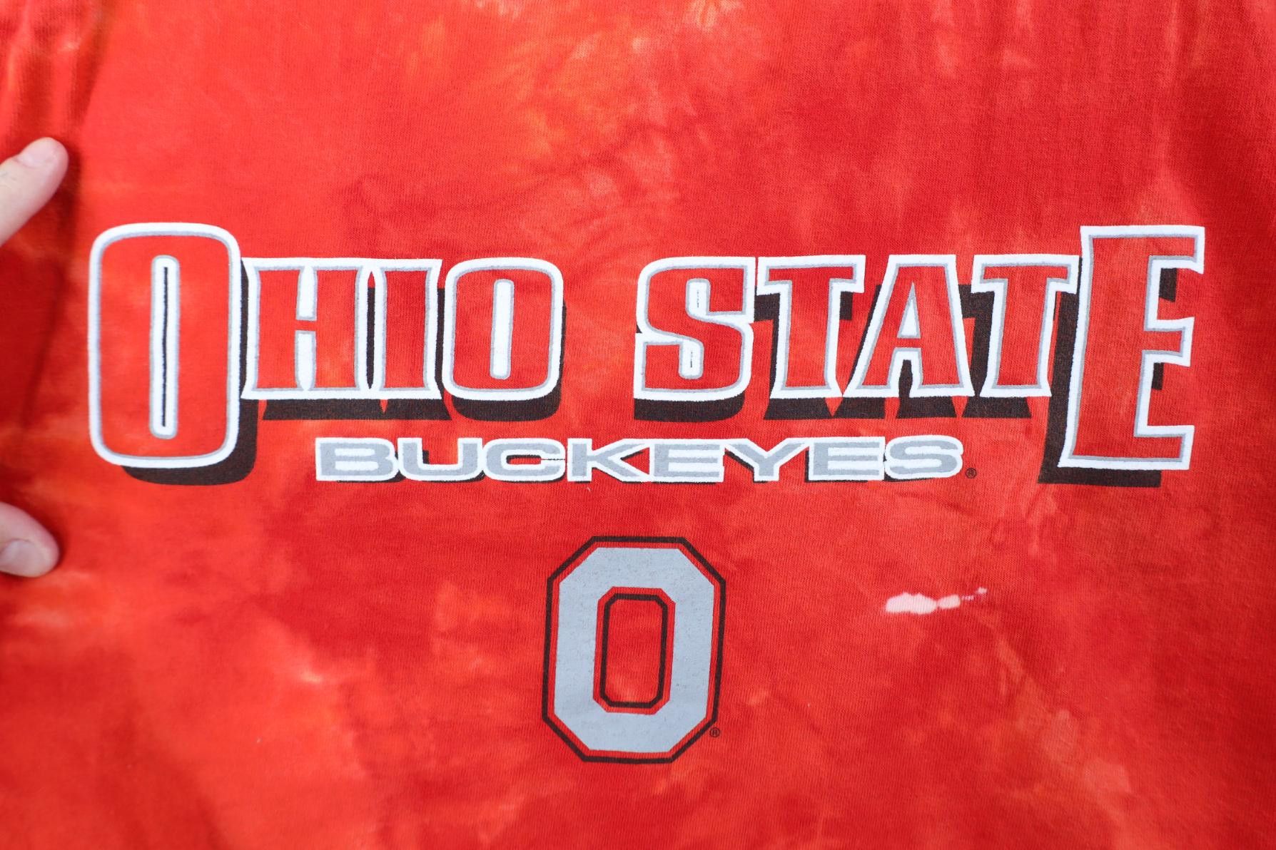 Starter Vintage 90s Starter Acid Wash Ohio State University T-Shirt Size US XXL / EU 58 / 5 - 4 Thumbnail