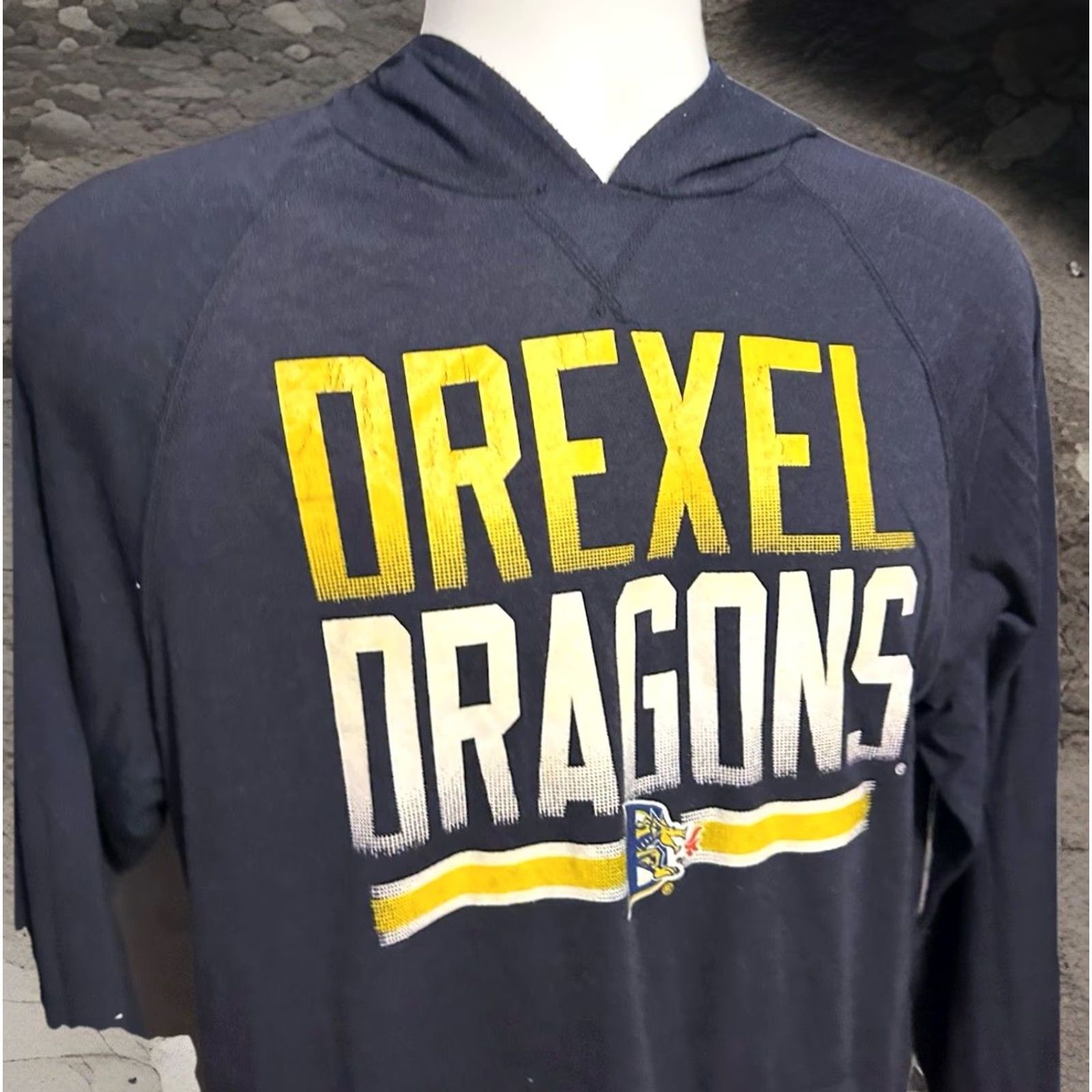 Vintage Drexel University Dragons Hoodie Adult Large Navy Blue Lightweight OVB Logo Pullover Hoodie Mens Size US L / EU 52-54 / 3 - 5 Thumbnail