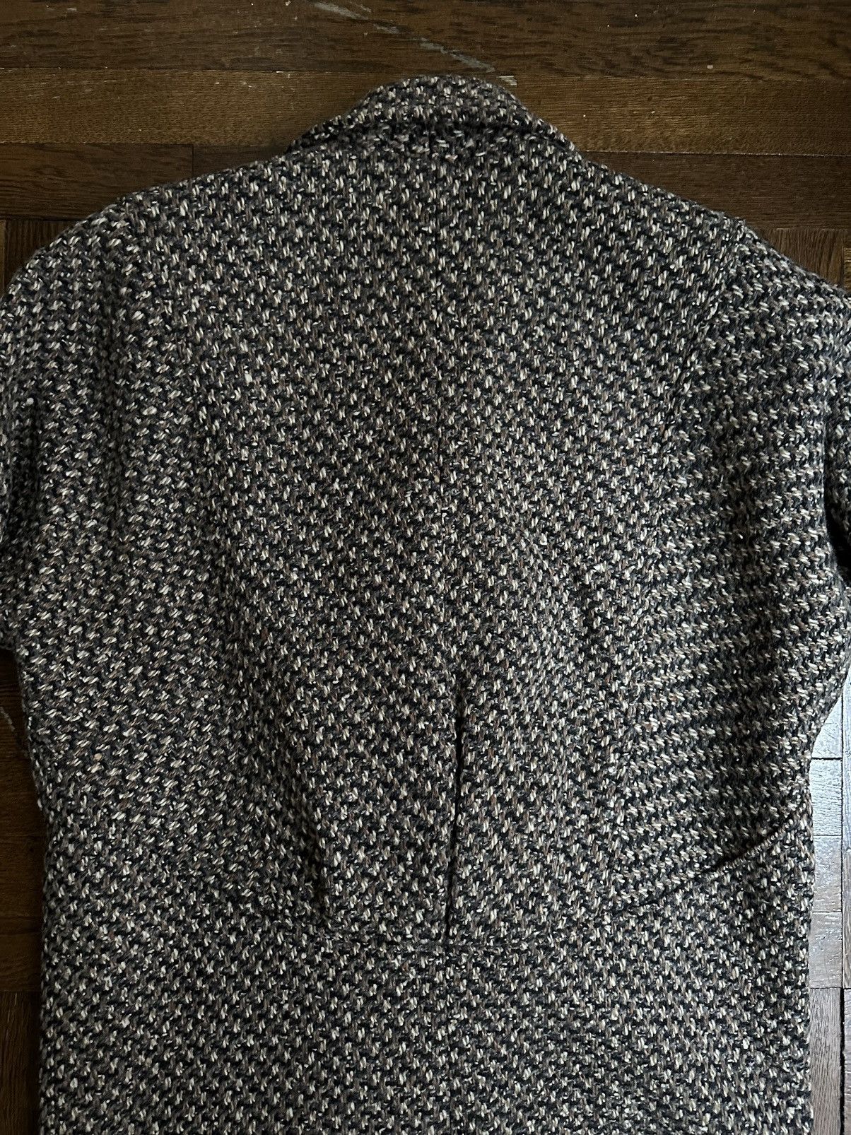 Vintage Vintage Wool Tweed Coat / Double Breasted Over Coat Size M / US 6-8 / IT 42-44 - 4 Thumbnail