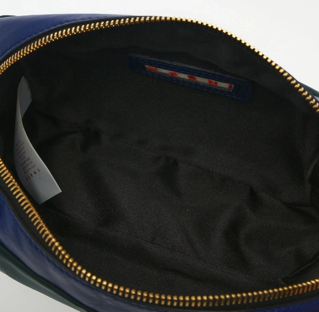 Marni MARNI leather & FABRIC GREEN GRECIAN BLUE pouch Size ONE SIZE - 4 Thumbnail