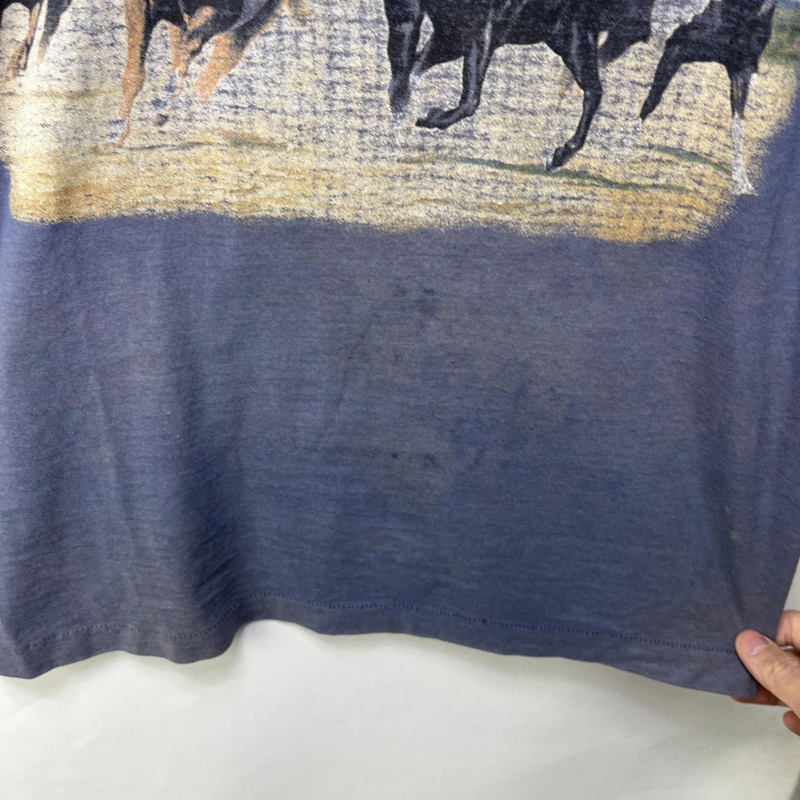 Vintage Vintage 90s Sun Faded Horse Nature T Shirt Large Size US M / EU 48-50 / 2 - 6 Thumbnail