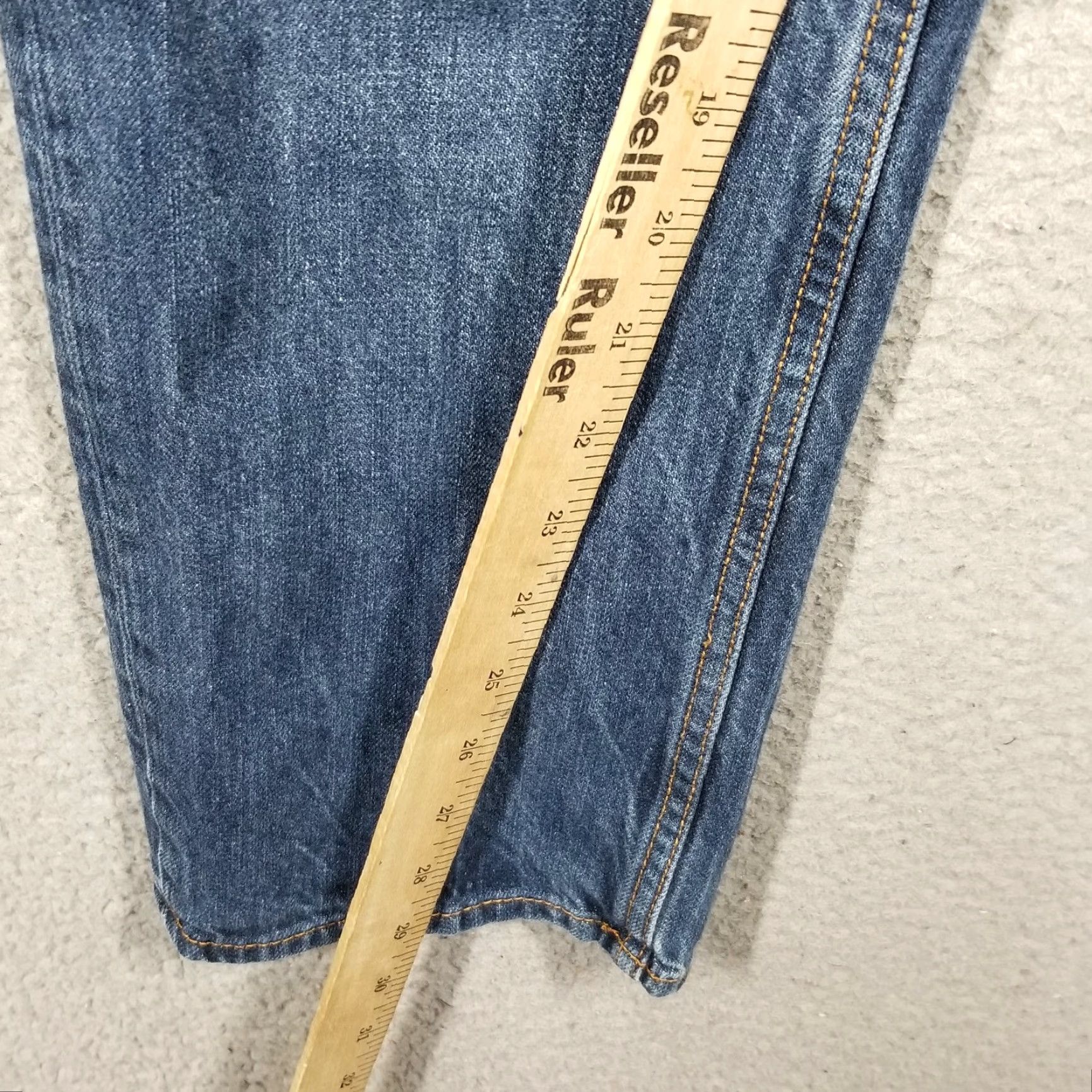 Denime LRG Jeans Mens 32 Blue Denim True Tapered Skater 90s Y2K Size US 32 / EU 48 - 5 Thumbnail