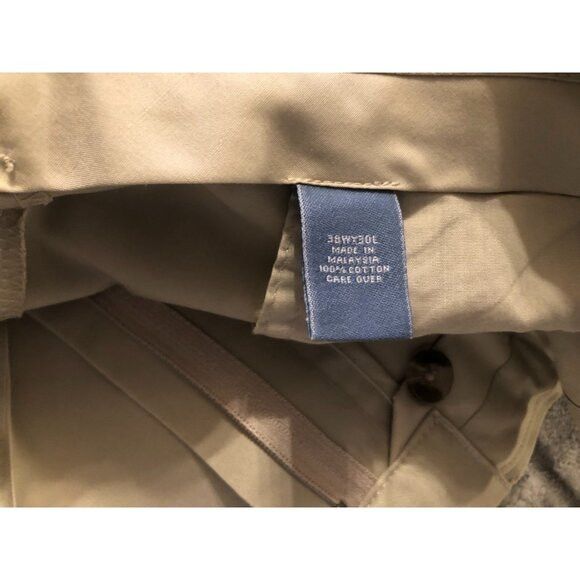 Jos. A. Bank jos.a.bank men's khaki 100%cotton casual pants size: 38/30 Size 38R - 5 Thumbnail
