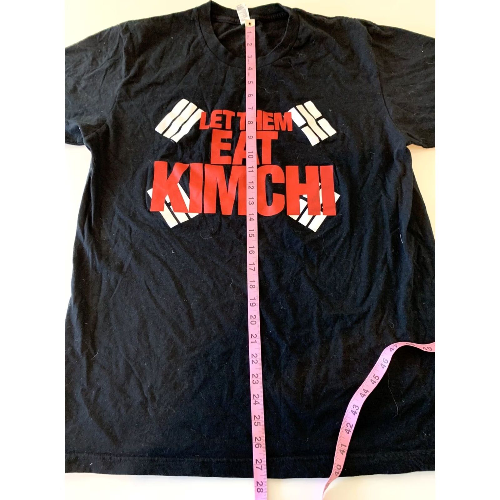 American Apparel Let Them Eat Kimchi Short Sleeve American Apparel T Shirt Men's Large Black Size US L / EU 52-54 / 3 - 6 Thumbnail
