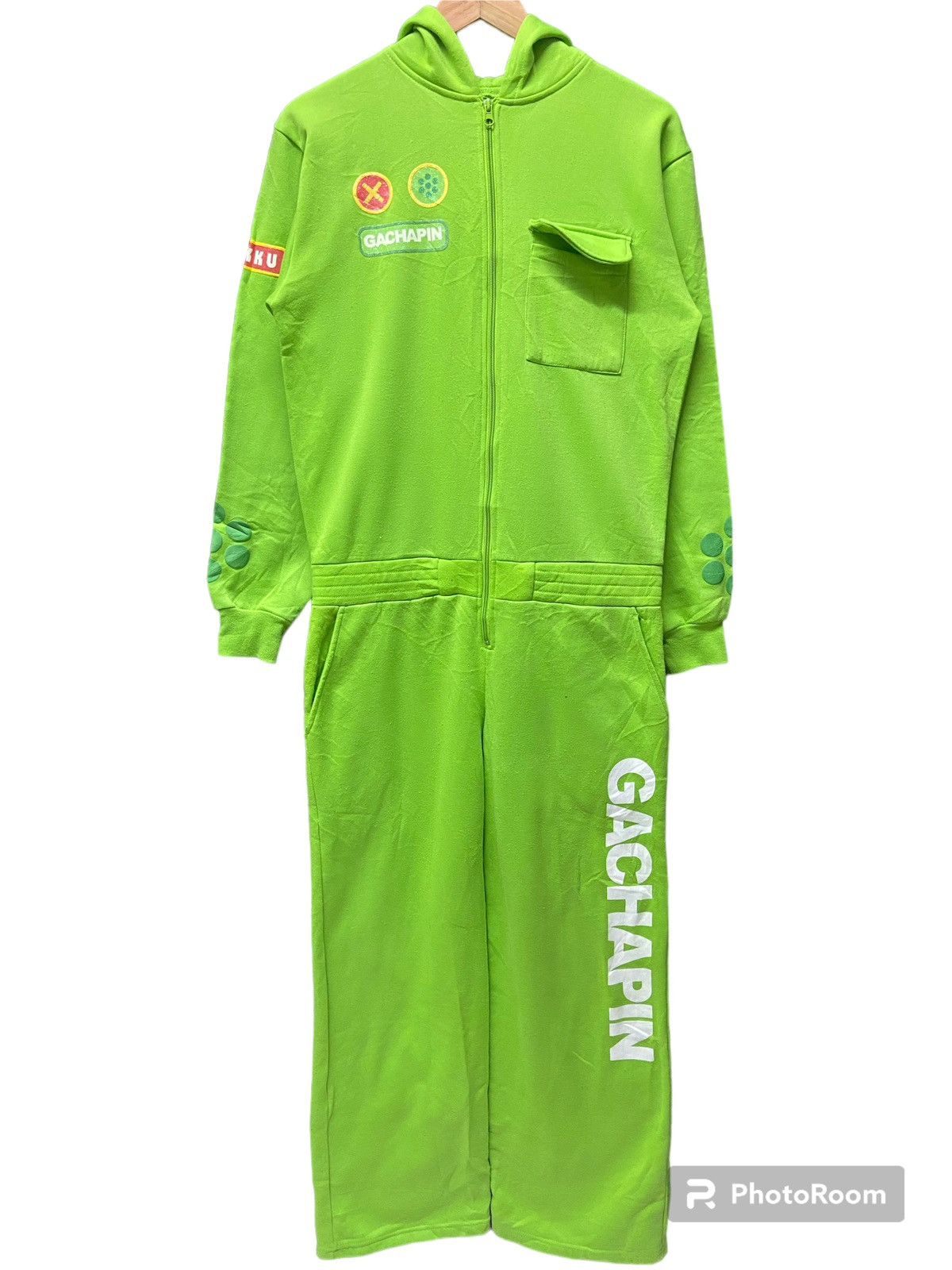 image of Pyjama Clothing Gachapin Coverall Loungewear Pajamas in Green, Men's (Size 35)
