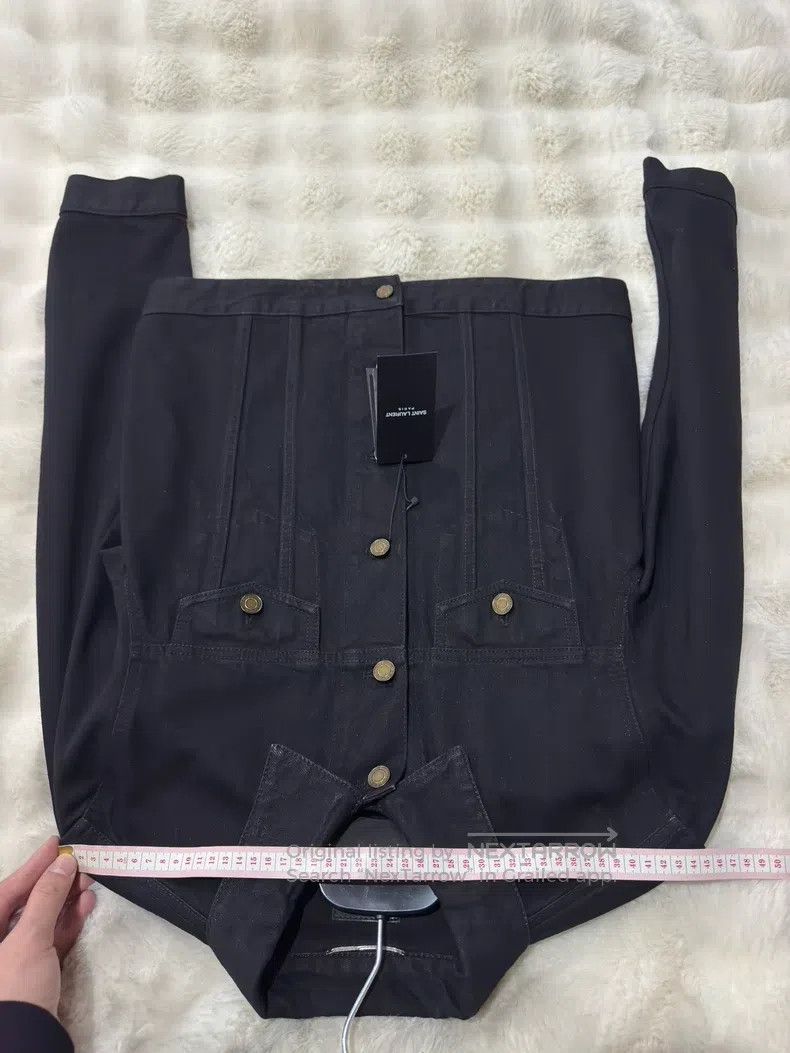 Saint Laurent Paris Saint Laurent Paris Black Men's Denim Jacket Size US L / EU 52-54 / 3 - 7 Thumbnail