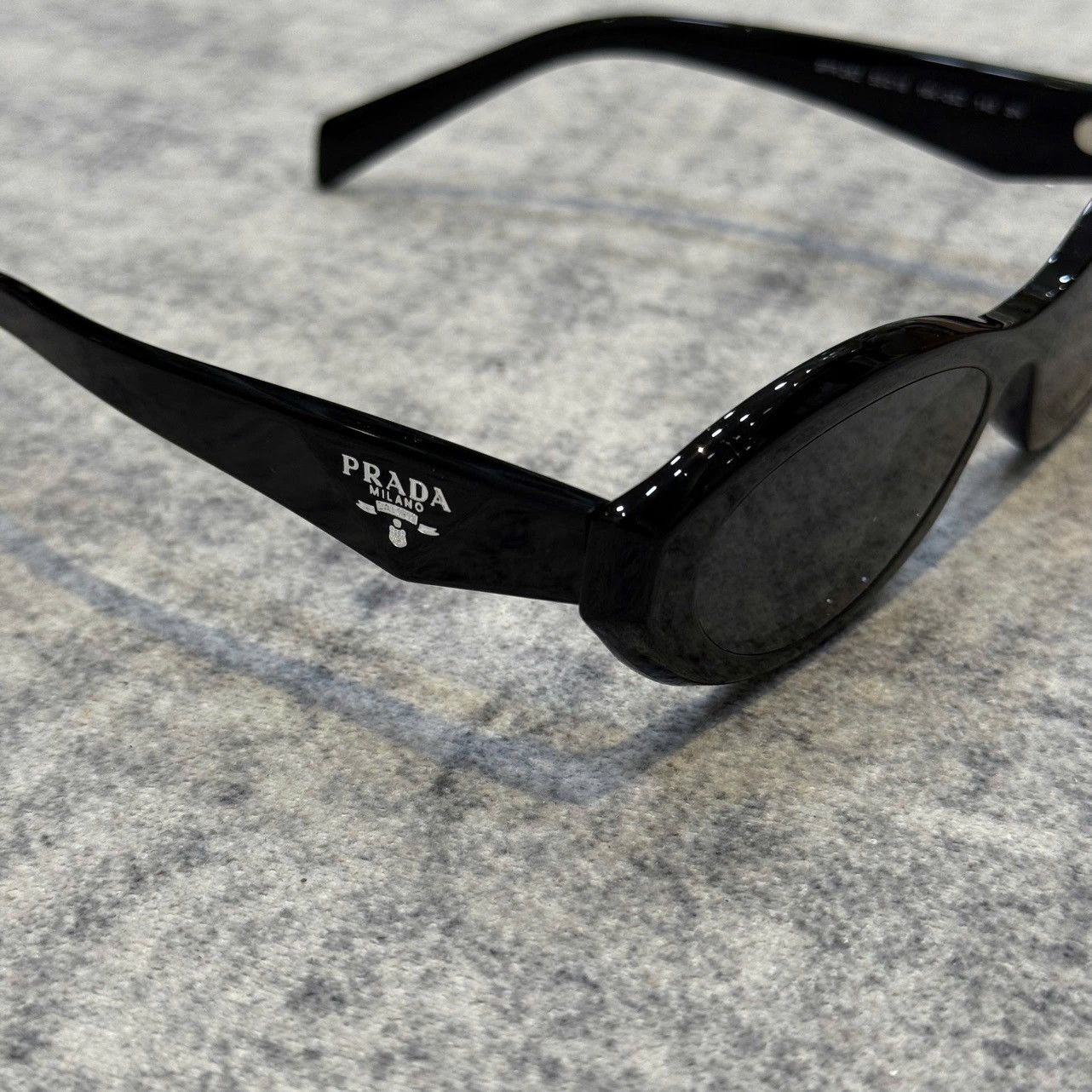 Prada PRADA PR 26ZS 16K08Z Sunglasses BLACK DARK GREY Size ONE SIZE - 3 Thumbnail