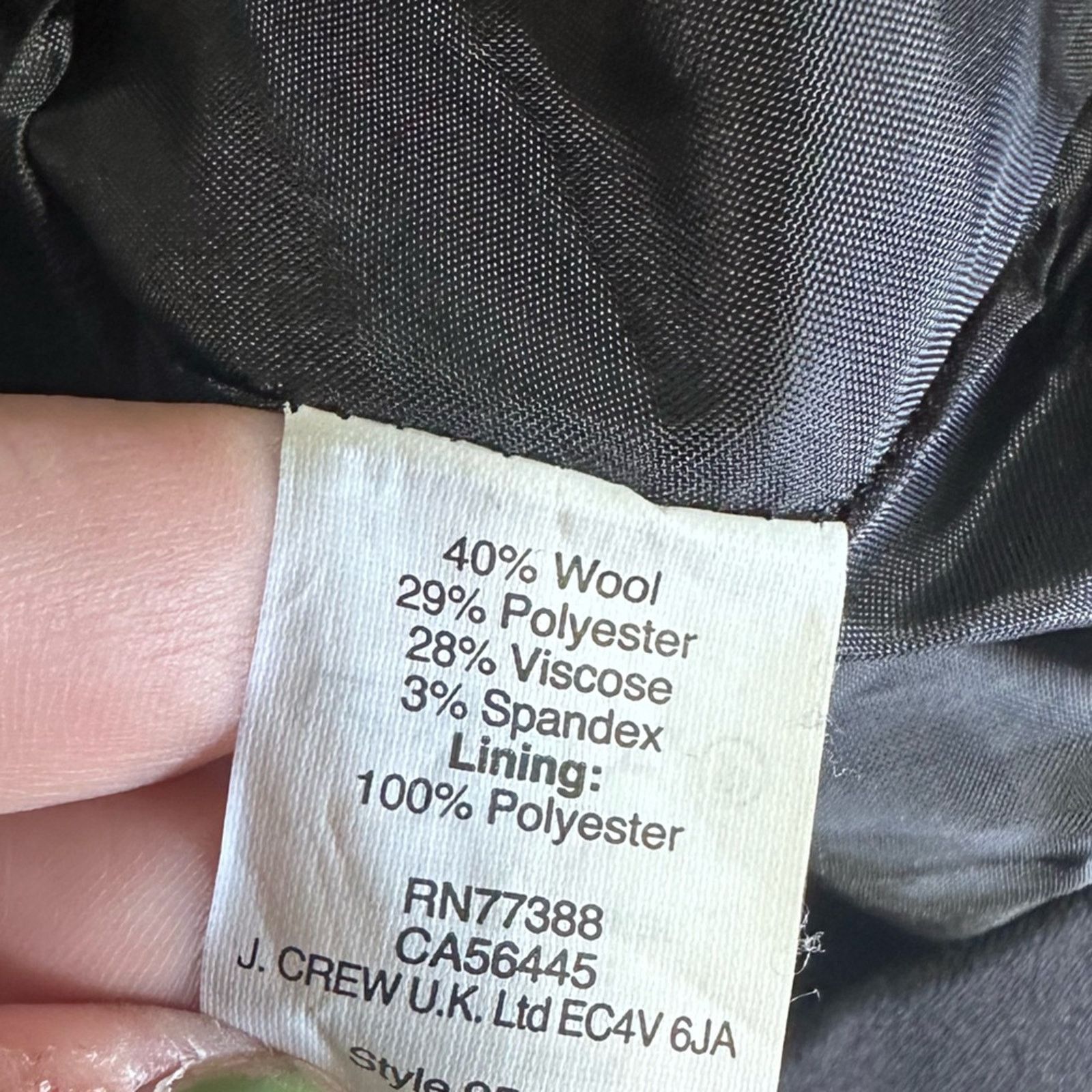 J.Crew J. Crew Black Sidewalk Mini Skirt Size 25" / US 0 / IT 36 - 2 Thumbnail