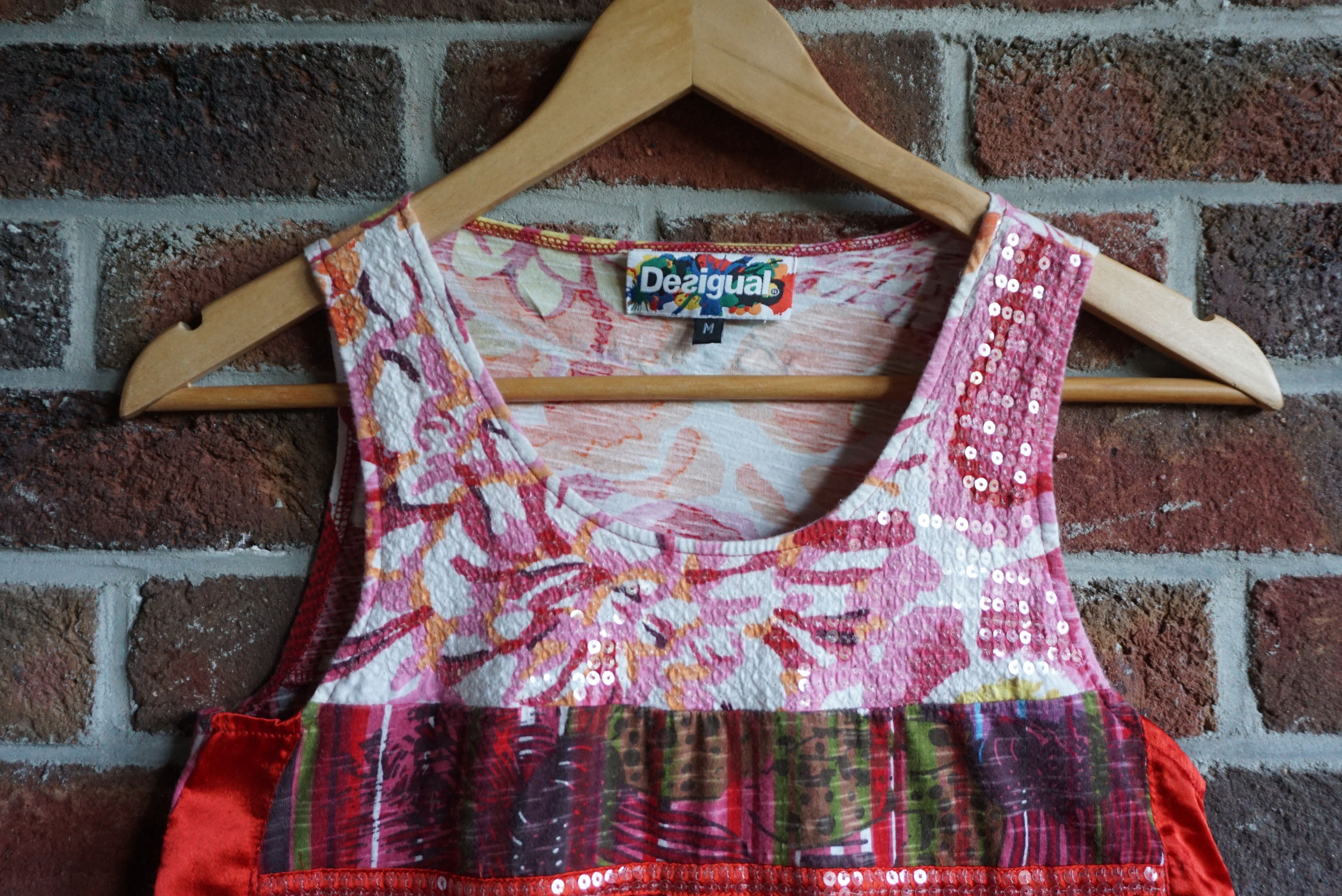 Designer Desigual top M 6/8 patterned stylish floral relaxed top Size M / US 6-8 / IT 42-44 - 3 Thumbnail