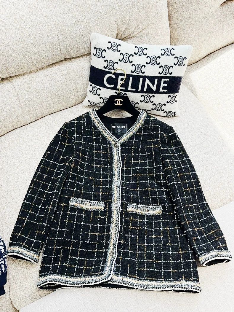 Chanel Chanel 17S Current Series Black Gold Tweed Robot Long-slee Size XS / US 0-2 / IT 36-38 - 3 Thumbnail