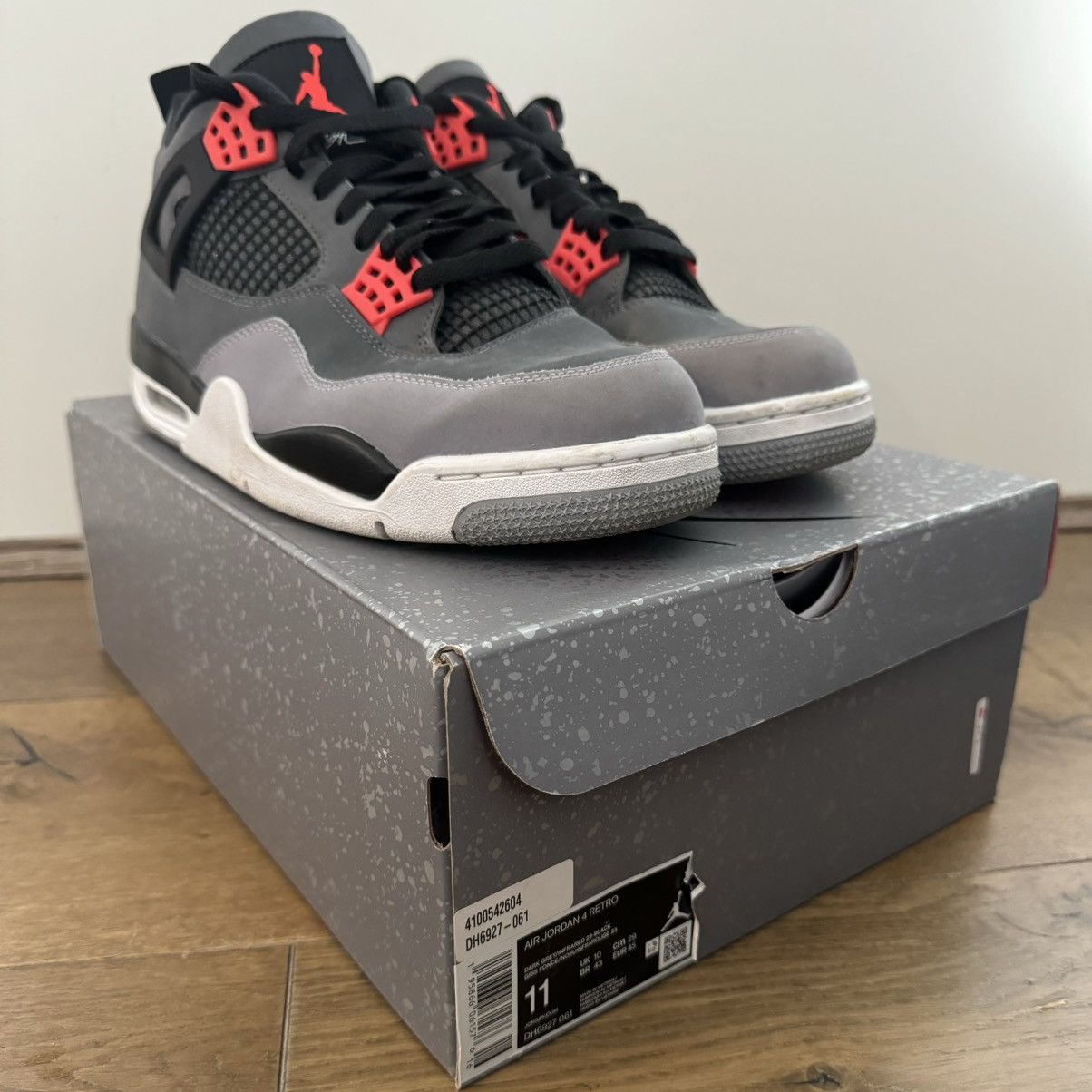 Jordan Brand Jordan 4 Retro Infrared Size US 11 / EU 44 - 3 Thumbnail