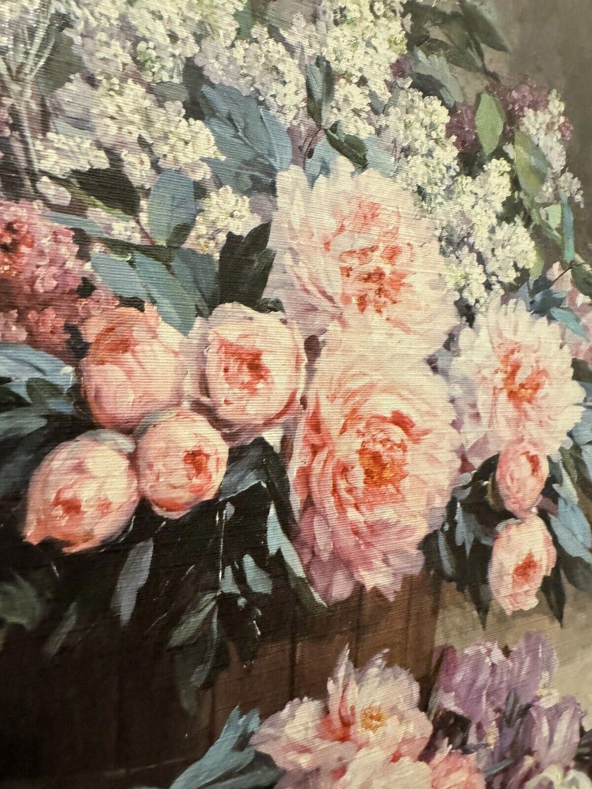 Designer Pauline Casper’s Lilac and Peonies with Irises framed Art VG Size ONE SIZE - 4 Thumbnail