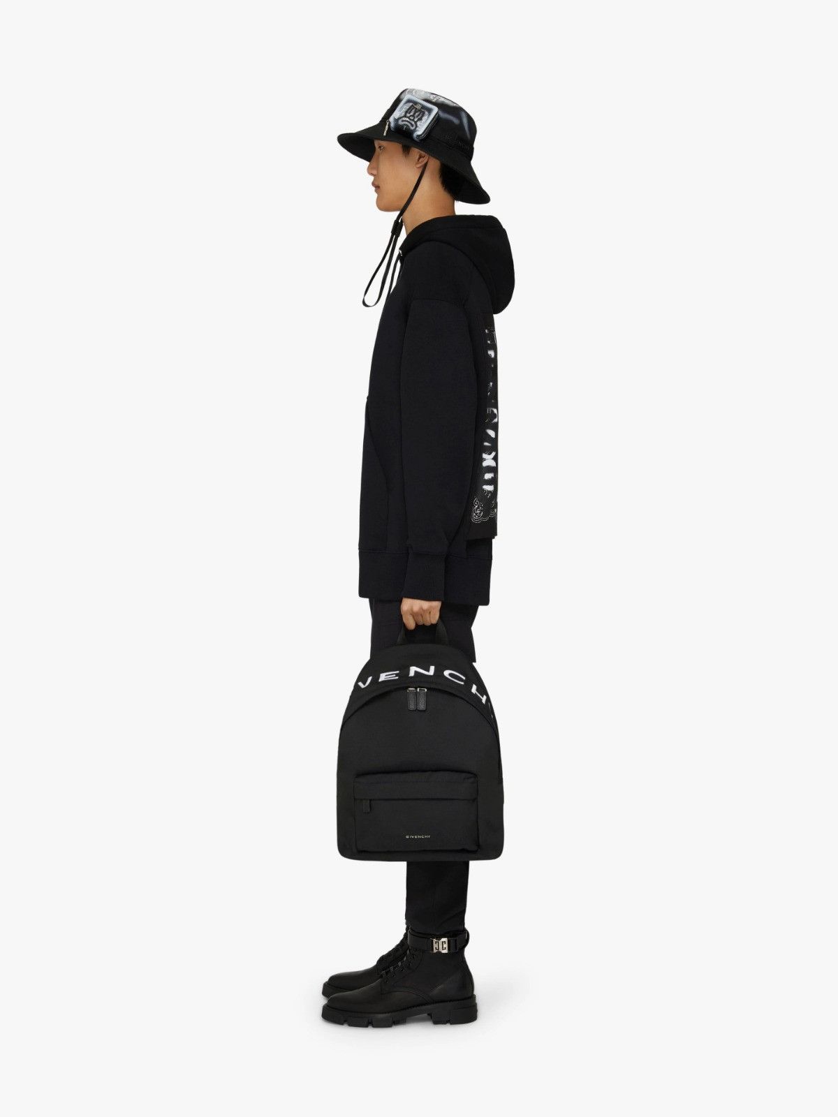 Givenchy x Chito Black Boy Print Bandana Patch Oversized Hoodie Size US S / EU 44-46 / 1 - 4 Thumbnail