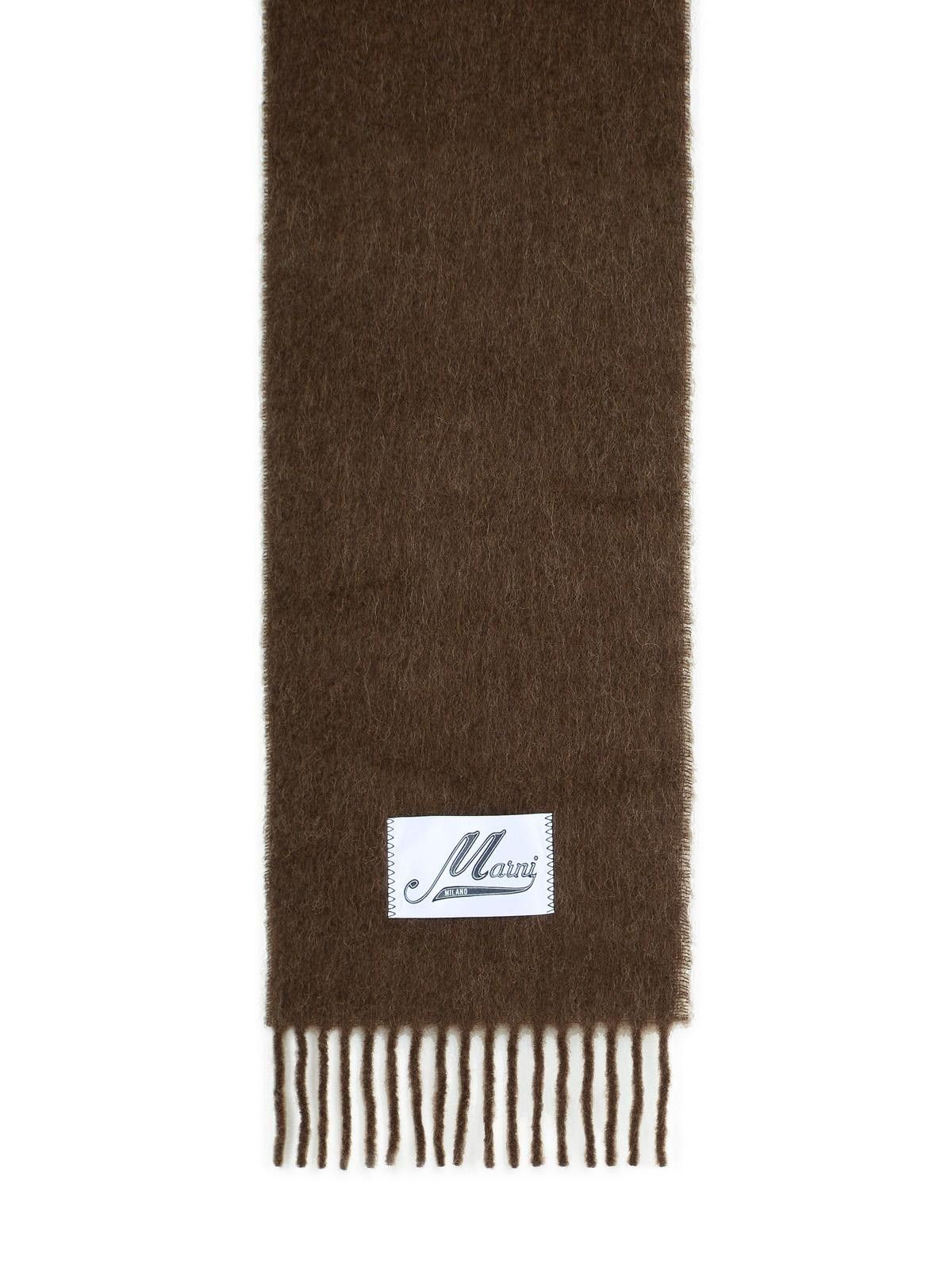Marni MARNI Brown Alpaca Blend Scarf Size ONE SIZE - 1 Thumbnail