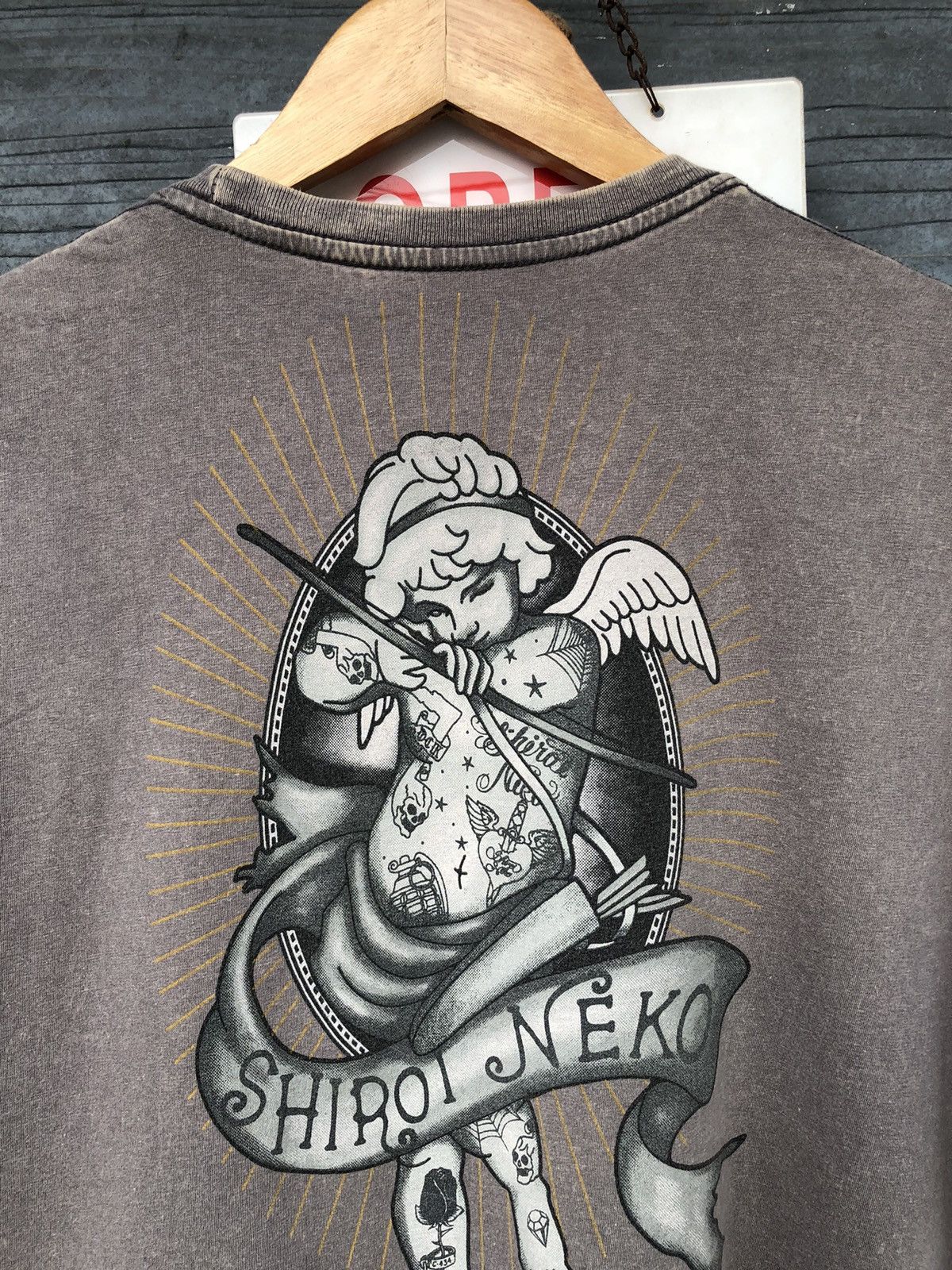 Ed Hardy × Vintage 🔥Vintage Y2K🔥 Shiroi Neko Art Like Christian Audigier Tee Size US L / EU 52-54 / 3 - 12 Thumbnail