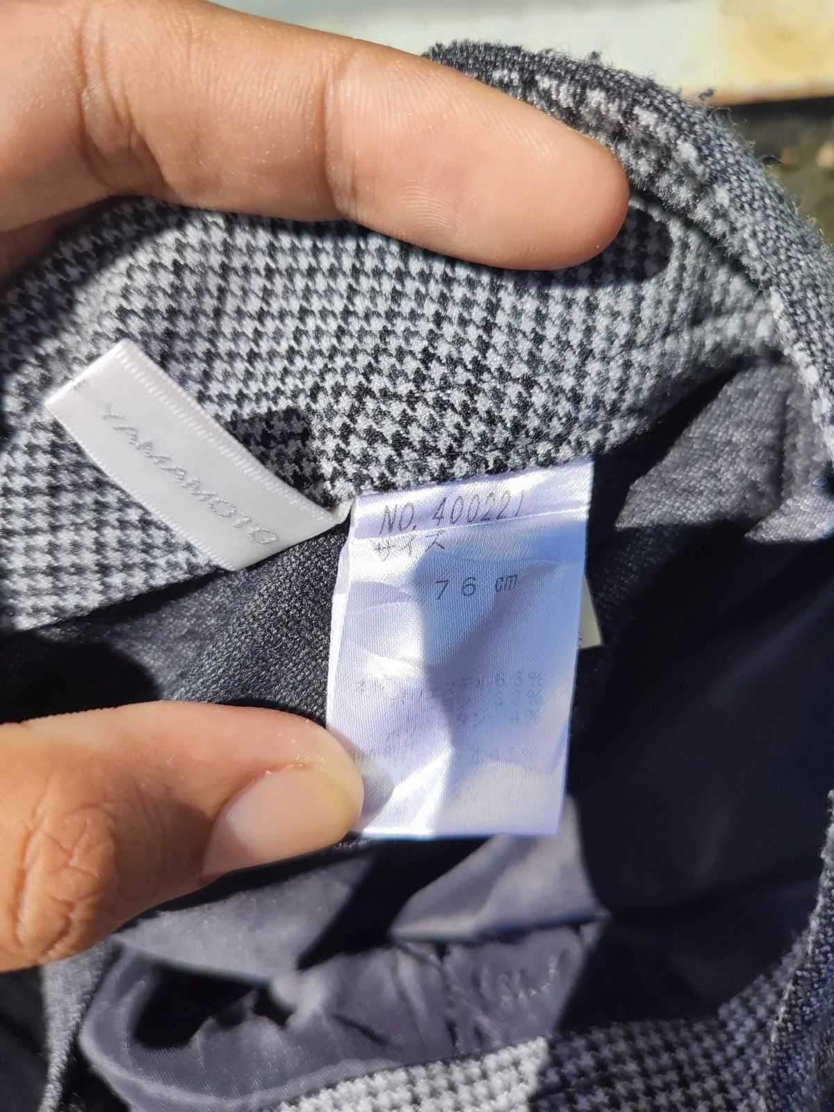 Japanese Brand × Kansai Yamamoto Mid Kansai Yamamoto Grey Houndstooth Dress Pants Size US 34 / EU 50 - 14 Thumbnail