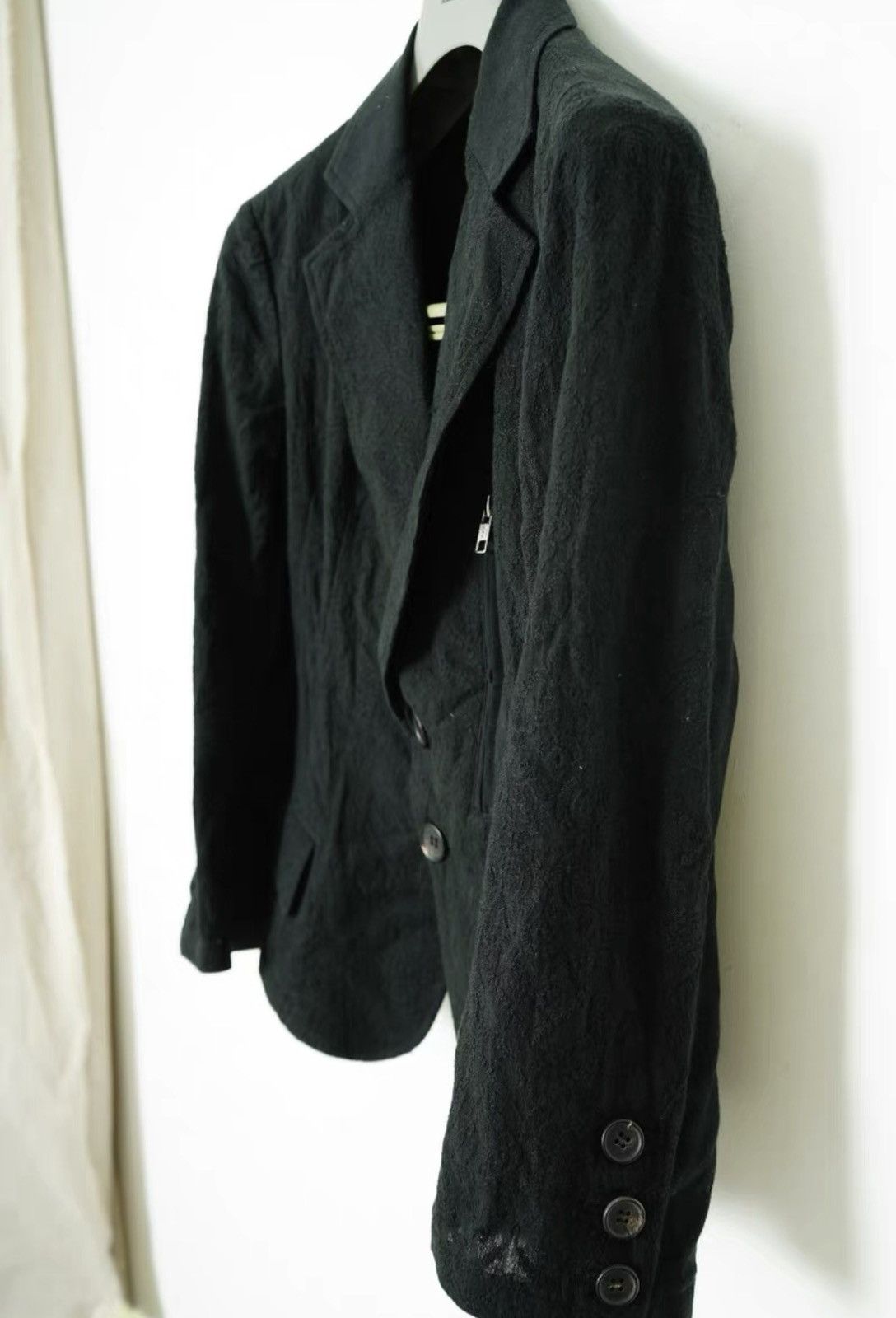 Yohji Yamamoto Yohji Yamamoto Jacquard Embroidered Blazer Size US S / EU 44-46 / 1 - 9 Thumbnail