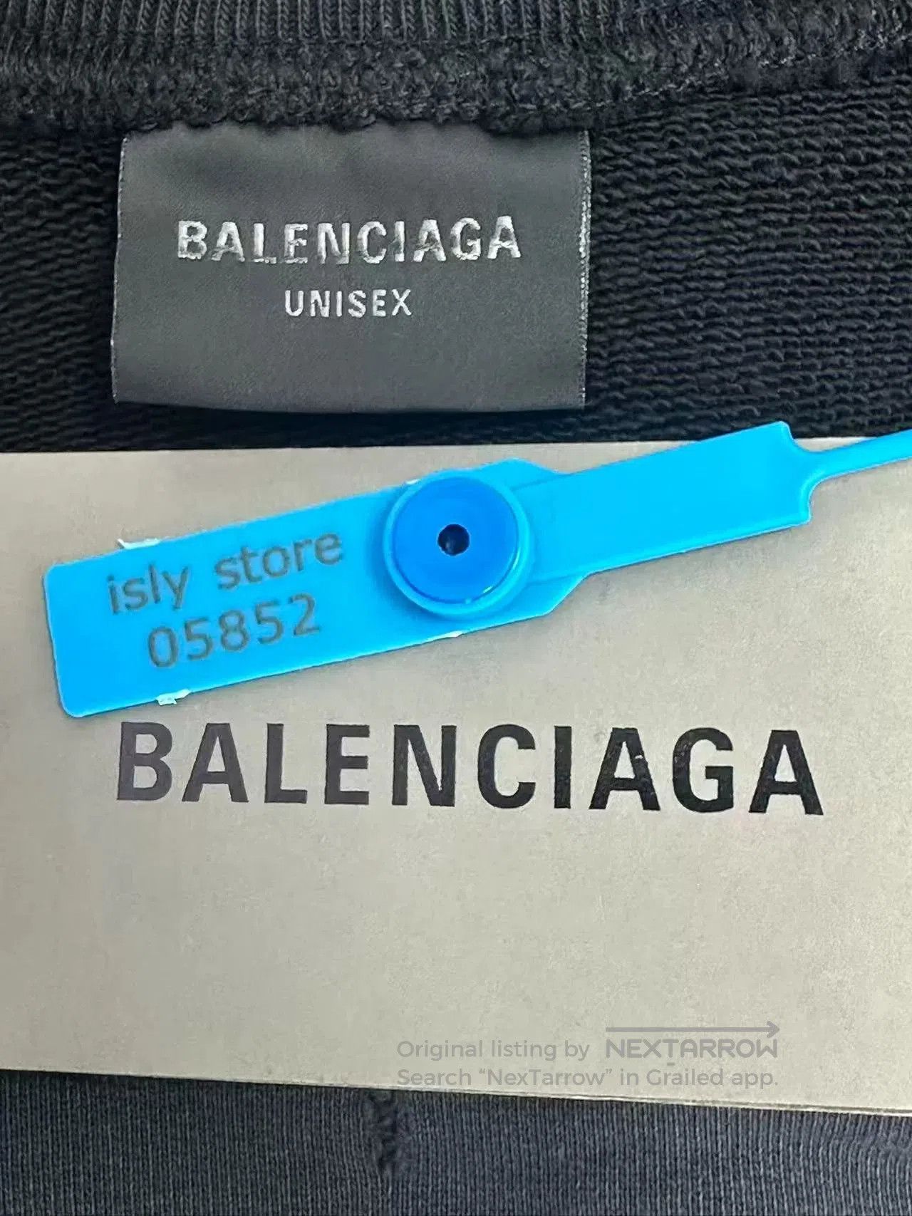 Balenciaga Balenciaga Letter Print Crewneck Long-Sleeve Sweatshirt. Size US XL / EU 56 / 4 - 4 Thumbnail