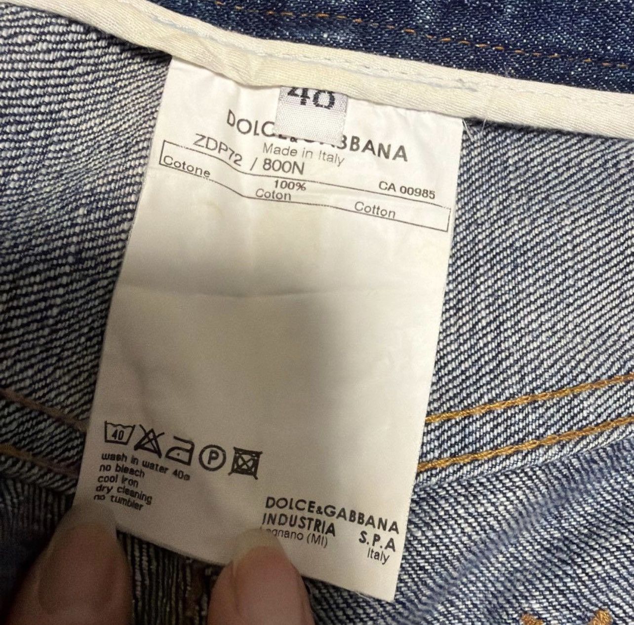 Dolce & Gabbana DOLCE & GABBANA Low-Rise Wide Straight Denim Jeans Size 40 Size US 30 / EU 46 - 6 Thumbnail