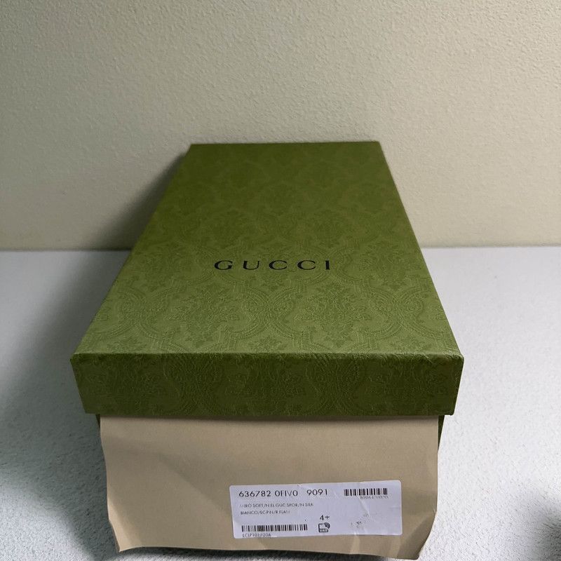 Gucci Gucci Ace White Leather Fashion Sneakers - Size US 7.5 / EU 40-41 - 6 Thumbnail