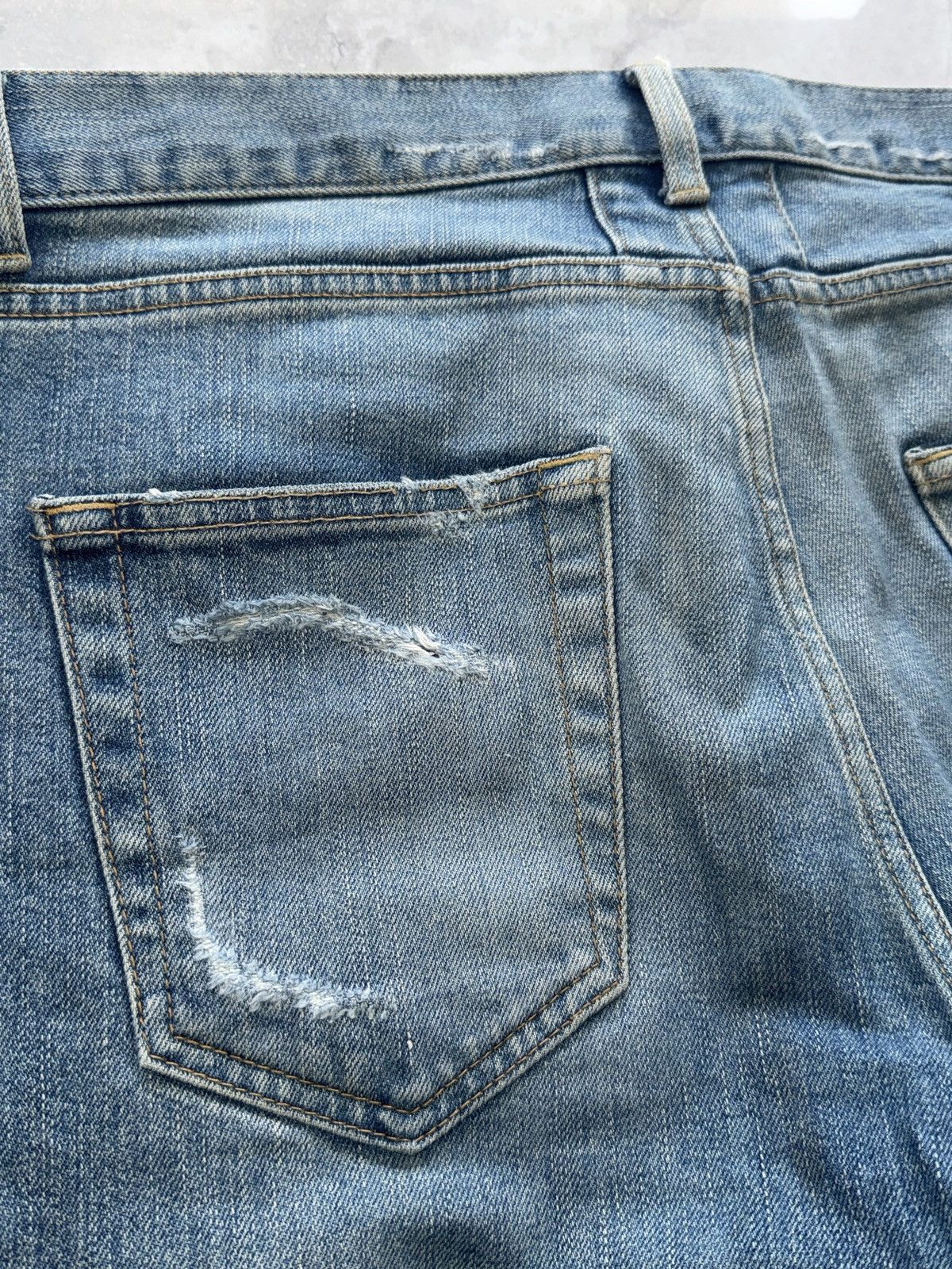 Saint Laurent Paris Timeless Distressed Denim 34 36 (2015 Hedi Slimane Era) Size US 34 / EU 50 - 13 Thumbnail