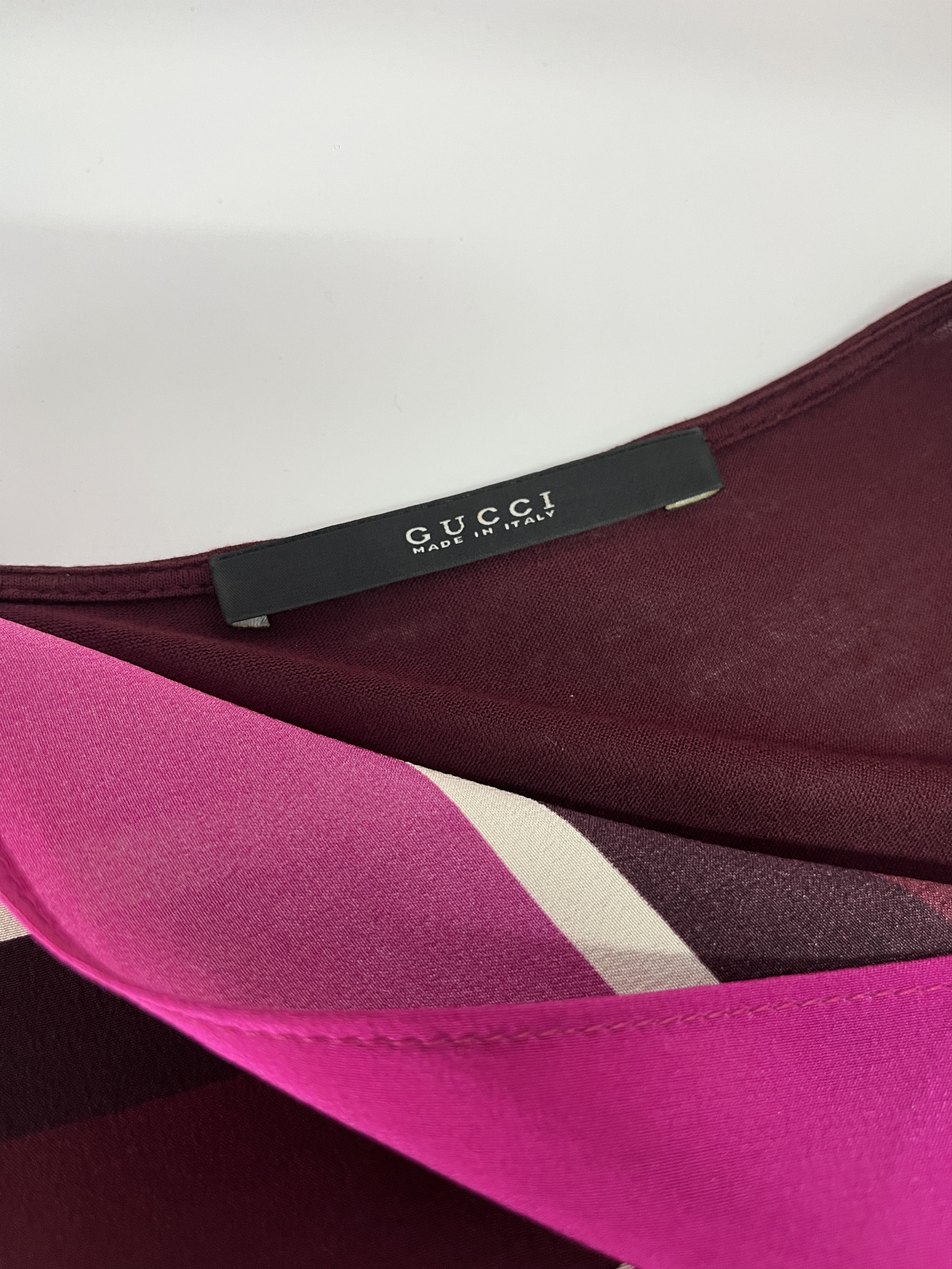 Gucci Gucci Purple Silk Sleeveless Top Size S / US 4 / IT 40 - 5 Thumbnail