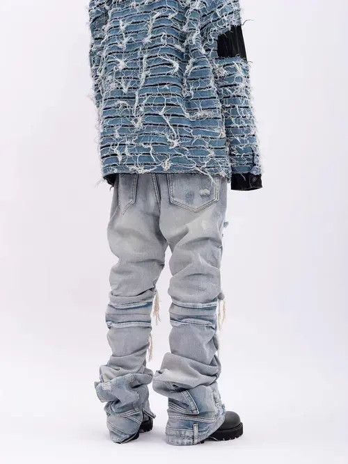 Other Heavyweight vintage vandalism fringe hip hop y2k jeans Size US 32 / EU 48 - 6 Thumbnail