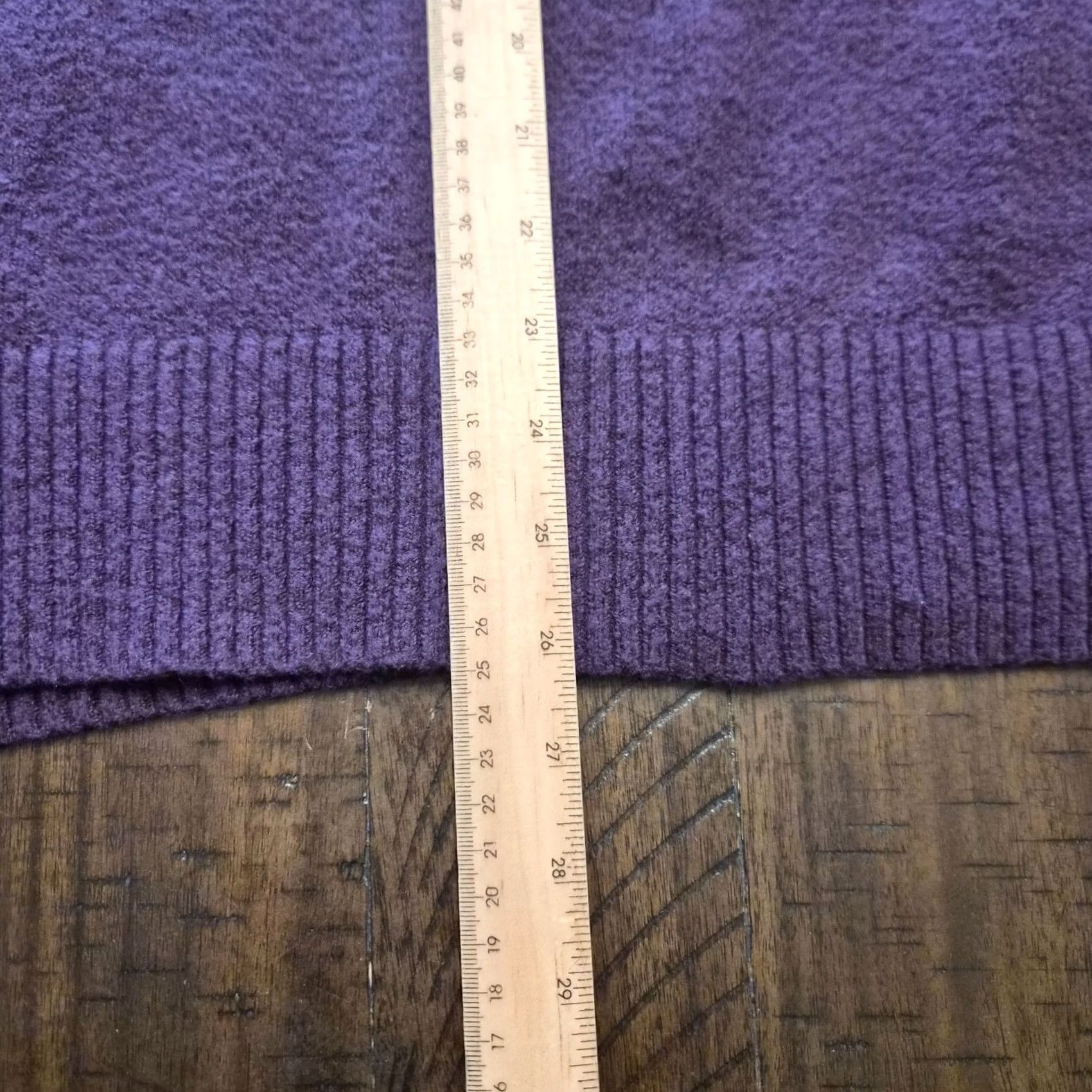 Old Navy VINTAGE Old Navy Womens SoSoft Purple Ribbed Knit Turtleneck Pullover Sweater XXL G105 Size XXL / US 16-18 / IT 52-54 - 7 Thumbnail