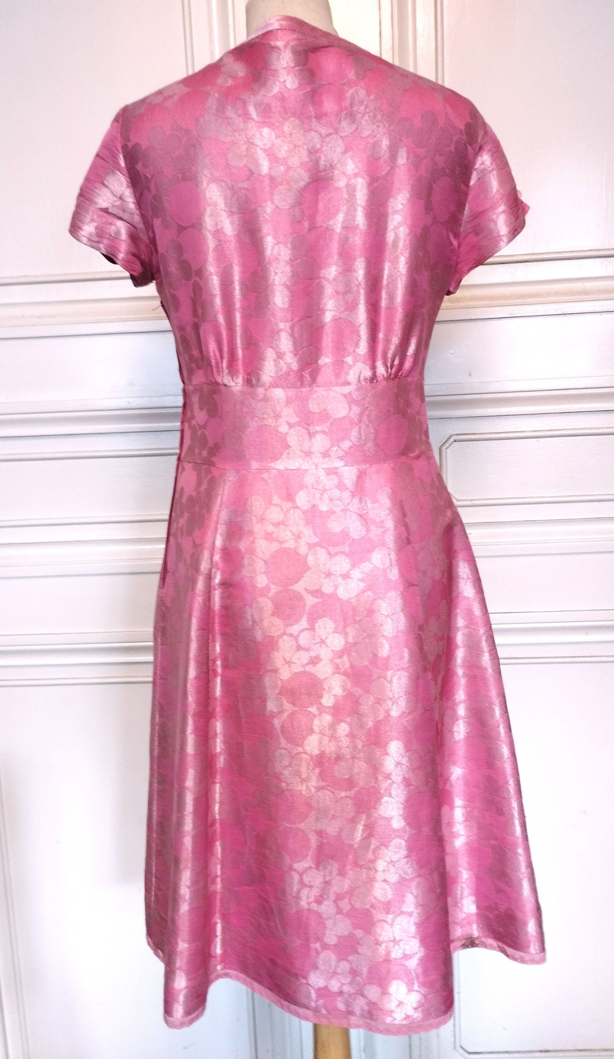 Marc Jacobs Marc Jacobs Robe Soie Brochée Mariage Céremonie T S/M Size M / US 6-8 / IT 42-44 - 5 Thumbnail
