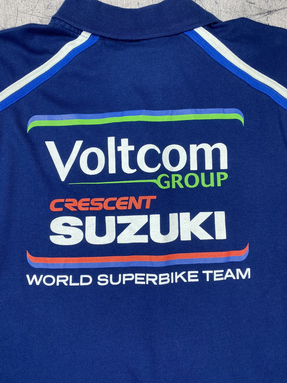 Vintage Vintage Racing Suzuki World Superbike Polo T Shirt Size US M / EU 48-50 / 2 - 14 Thumbnail