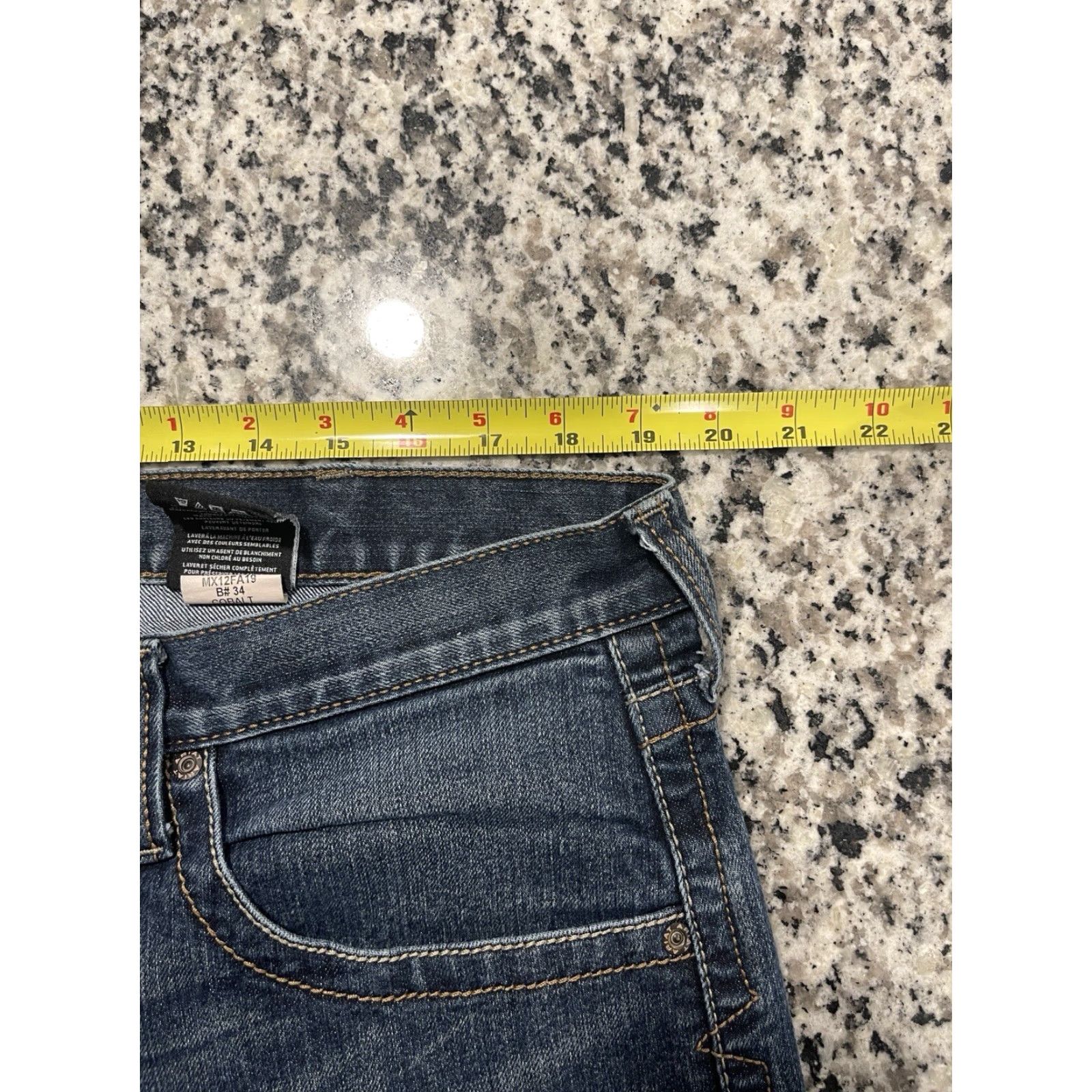 Ariat Ariat Rebar M5 Slim Straight Jeans 38x31.5 Medium Wash Cotton Blend Jeans Mens Size US 38 / EU 54 - 6 Thumbnail