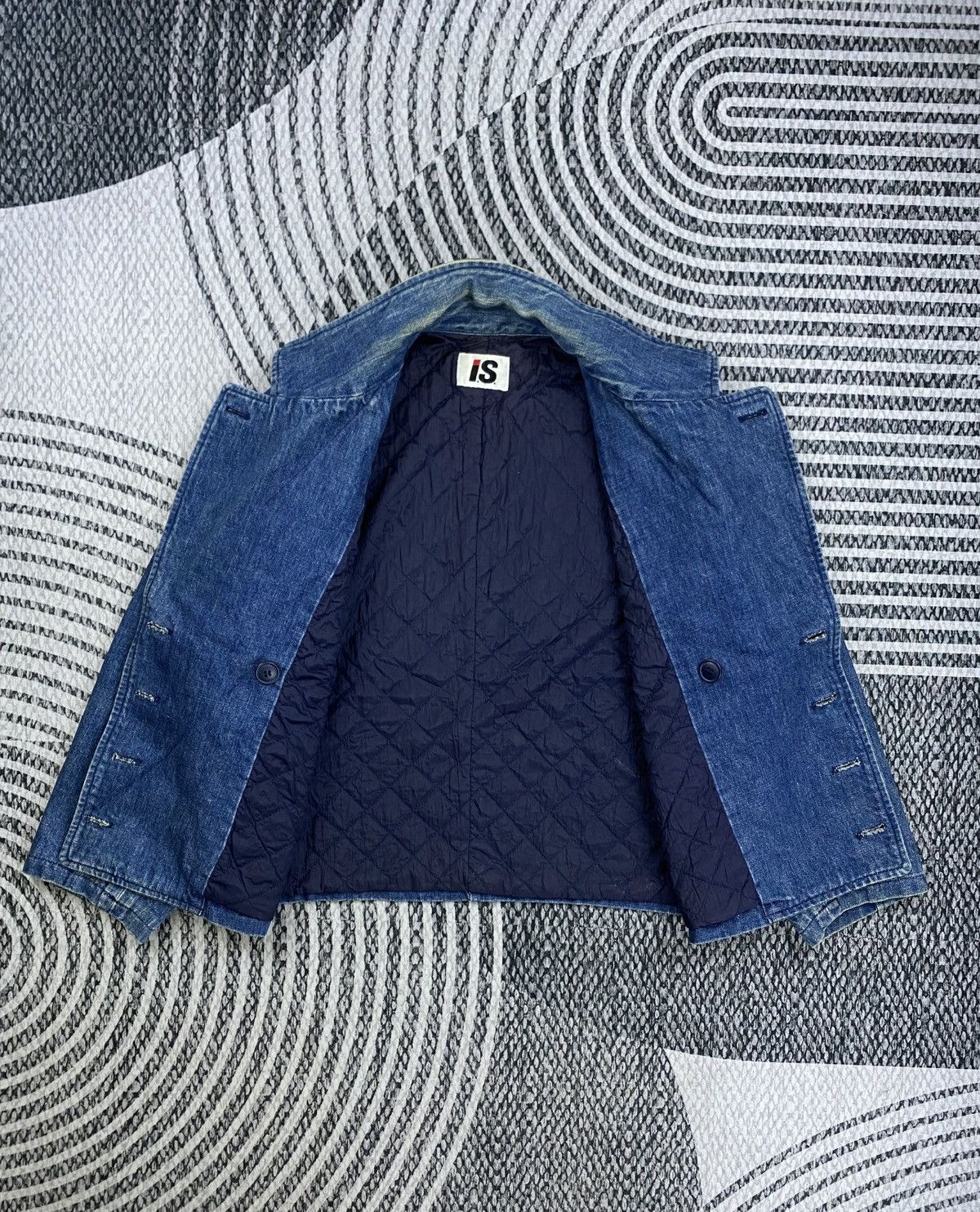 Issey Miyake Vintage Issey Miyake Double Breast Denim Jacket Size US L / EU 52-54 / 3 - 6 Thumbnail