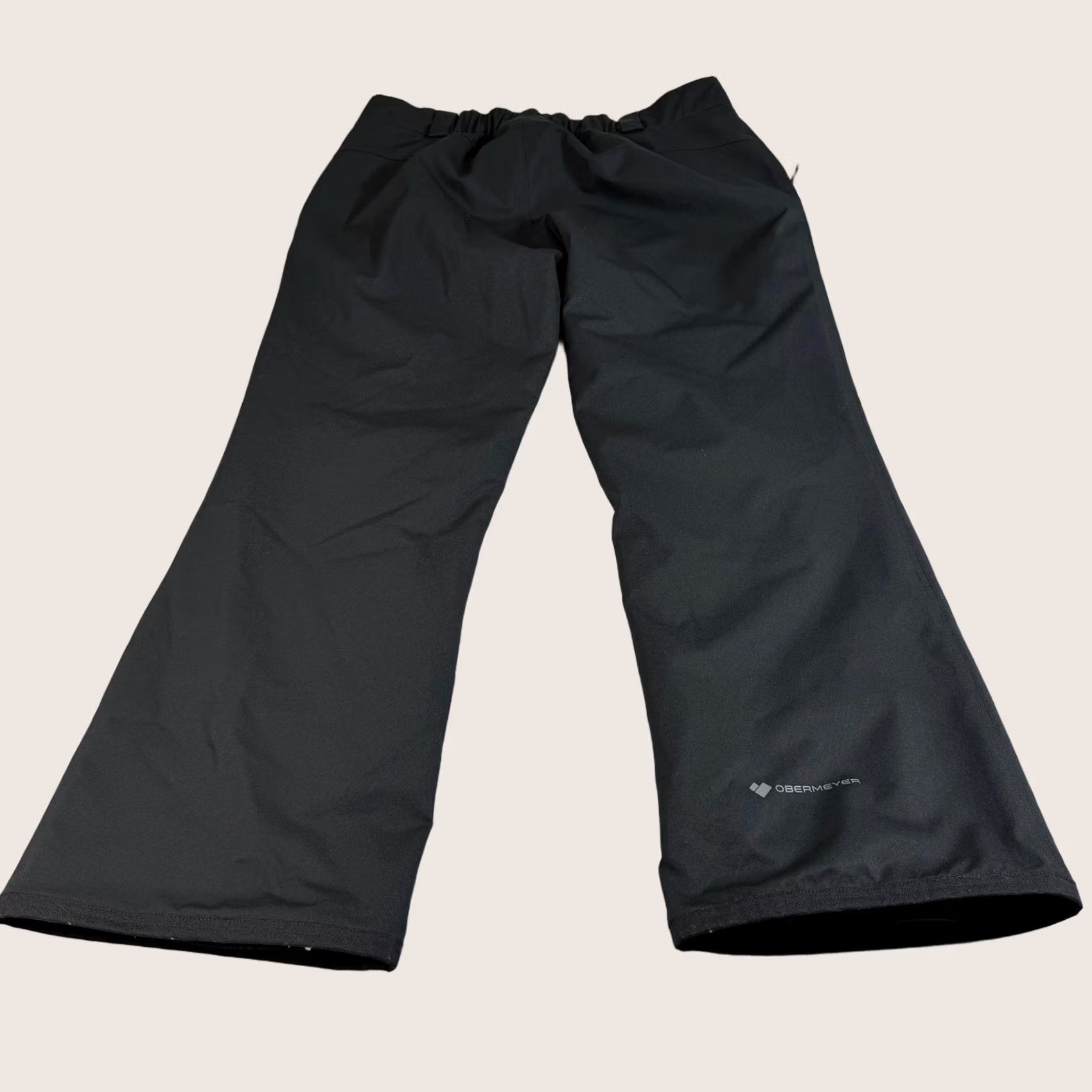 Obermeyer Obermeyer Snow Pants Men L Short Black Insulated Lined Outdoor Skiing Pockets Elastic Waist Size US 33 - 1 Thumbnail