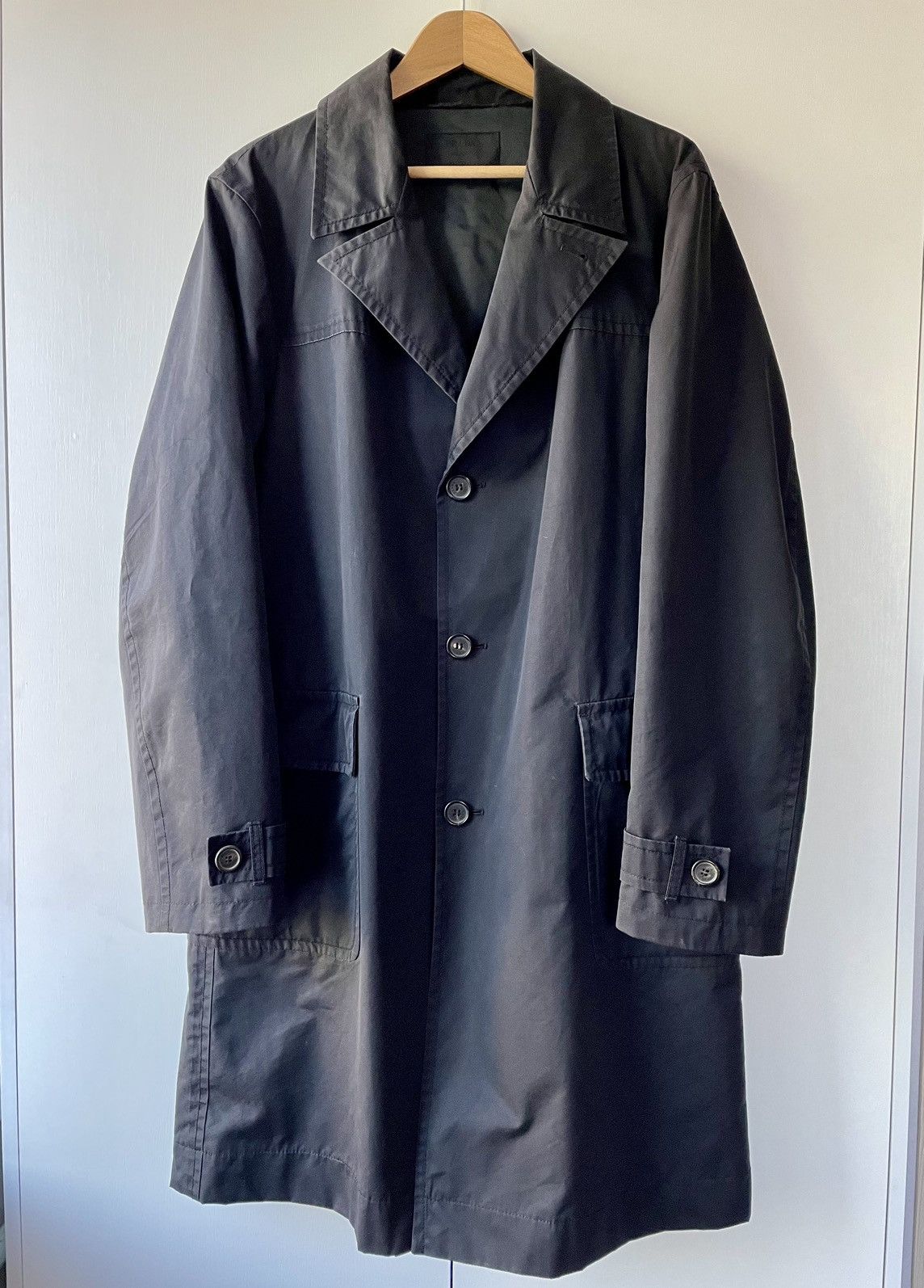 Prada Prada Milano Lightweight Long Coat Jacket Size XL/54-56 Size US XL / EU 56 / 4 - 1 Thumbnail