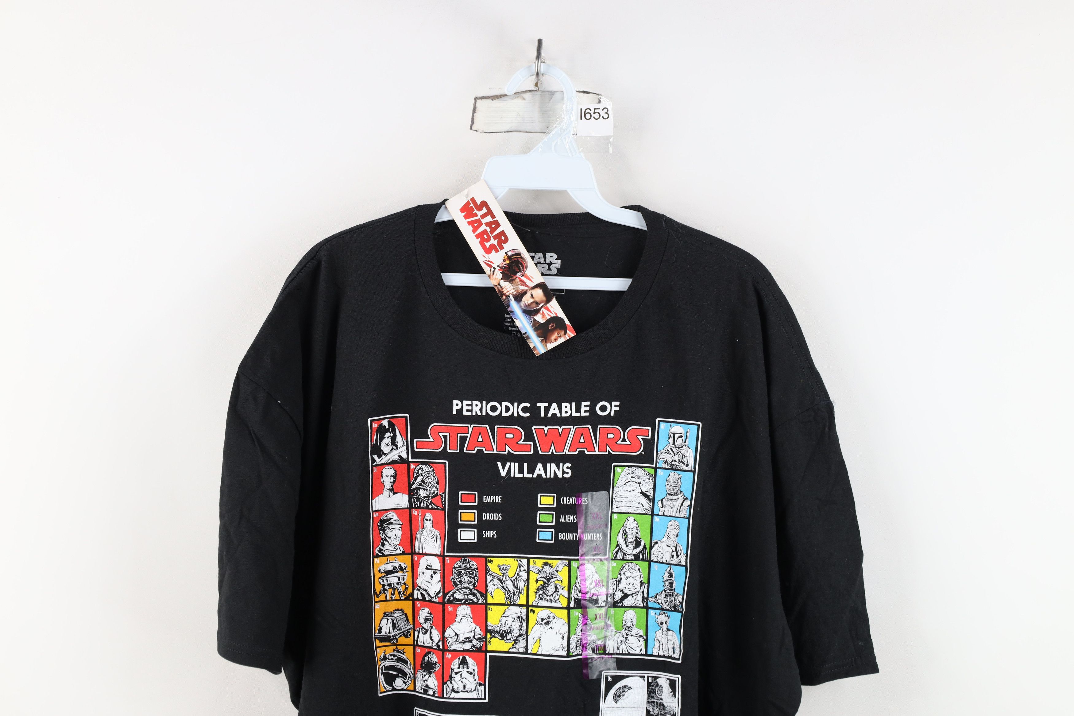 Star Wars Deadstock Y2K Star Wars Periodic Table of Villains T-Shirt Size US XXL / EU 58 / 5 - 2 Thumbnail