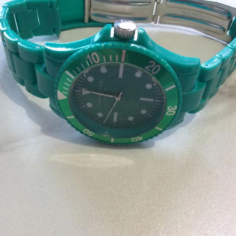 Designer Identity green plastic watch Size ONE SIZE - 1 Thumbnail