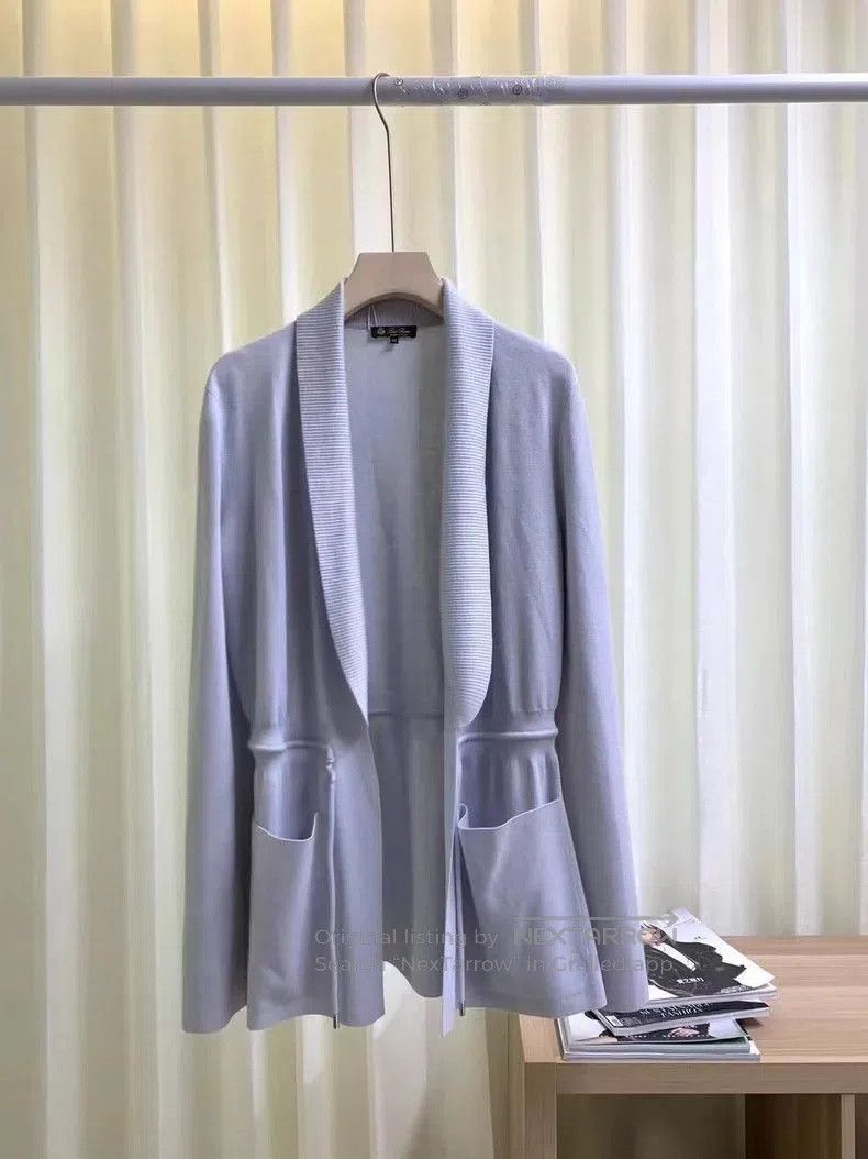 Loro Piana Loro Piana Cashmere Drawstring Cardigan. Size US L / EU 52-54 / 3 - 1 Thumbnail