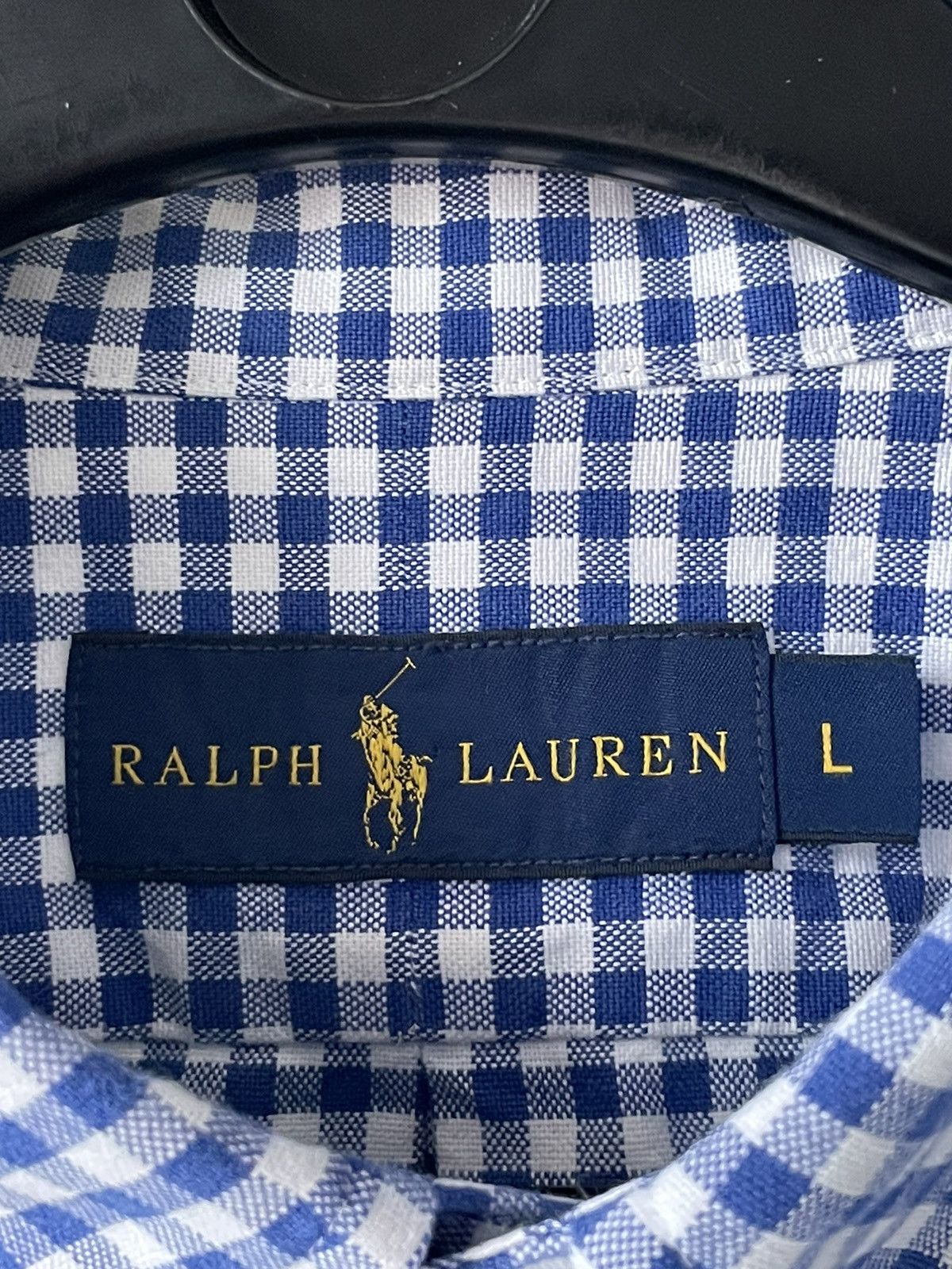 Polo Ralph Lauren × Ralph Lauren × Vintage Vintage Polo Ralph Lauren Shirt Button Up Flannel Blue/White Size US L / EU 52-54 / 3 - 12 Thumbnail