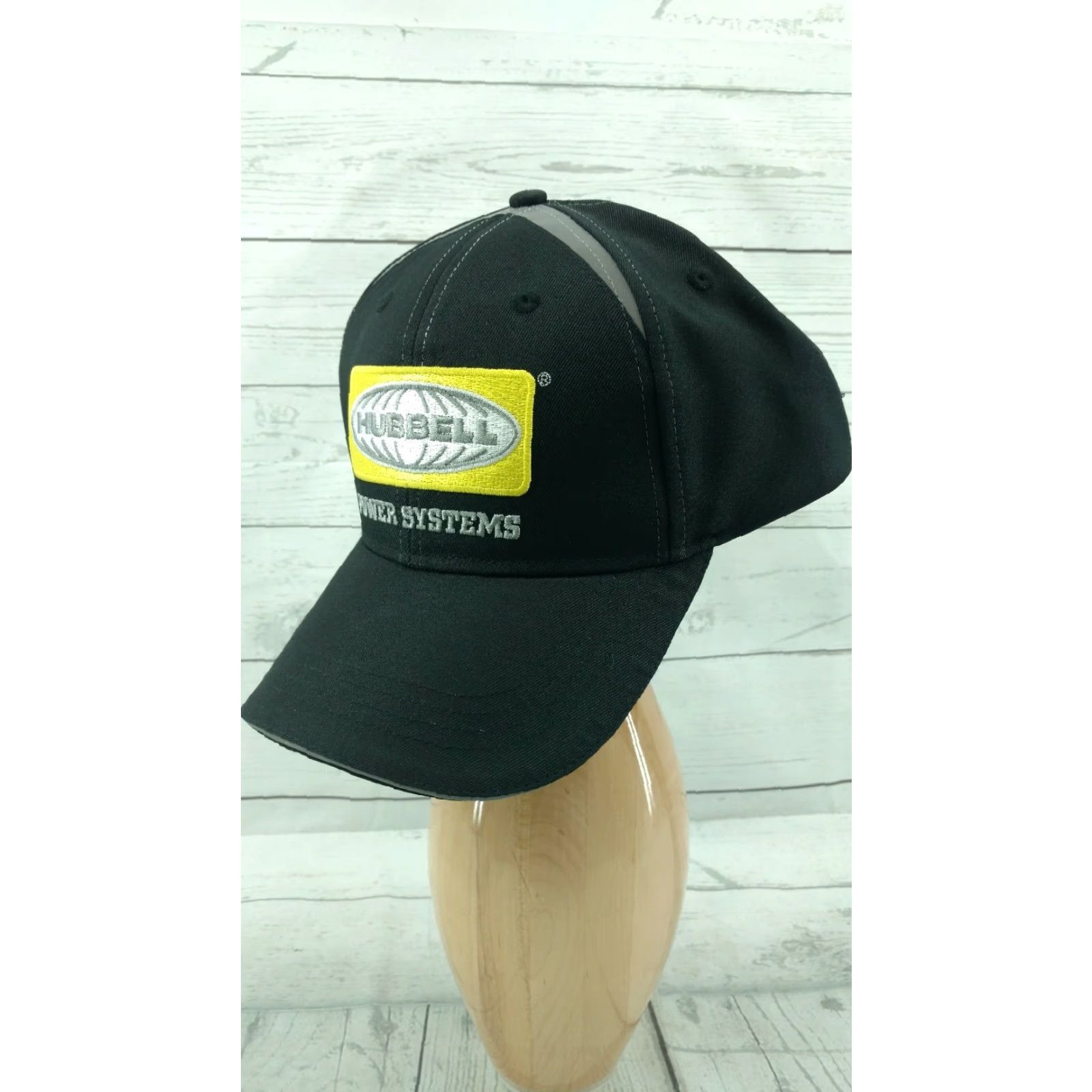 Vintage Cap America Hubbell Power Systems Trucker Hat Baseball Cap Adjustable Strapback Black Mens Size ONE SIZE - 2 Thumbnail