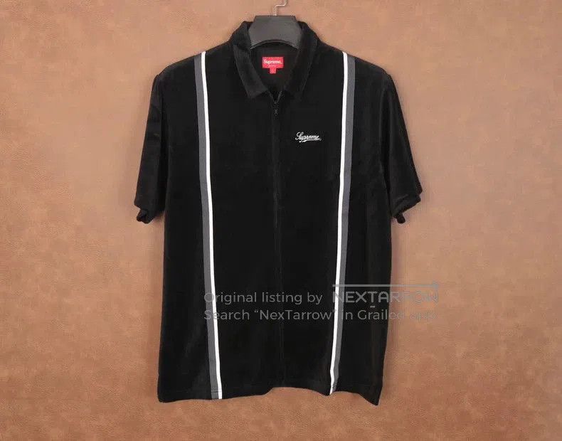Supreme Supreme 18ss Velour Warm Up Short Sleeve. Size US L / EU 52-54 / 3 - 1 Thumbnail