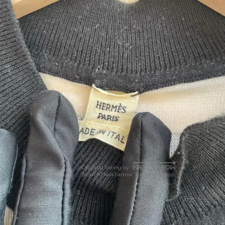 Hermes Hermes Horseshoe Pig Nose Cashmere and Silk Blend Top, Bla Size XS / US 0-2 / IT 36-38 - 5 Thumbnail