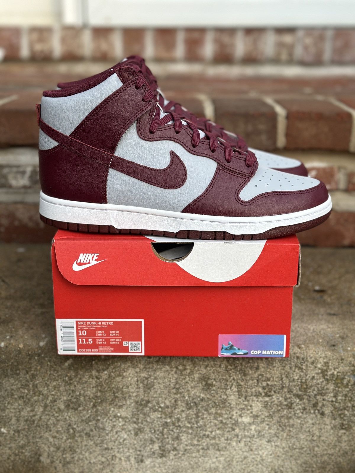 Nike Nike Dunk High Beetroot (10M) Size US 10 / EU 43 - 1 Thumbnail