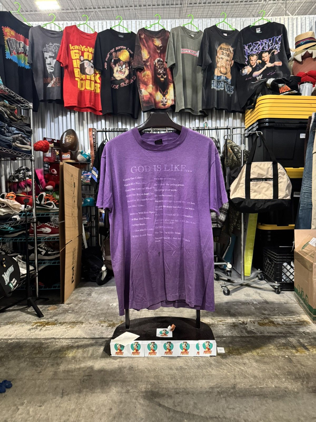 Vintage 90s Faded Vintage God is The Greatest Tee XL Size US XL / EU 56 / 4 - 1 Thumbnail