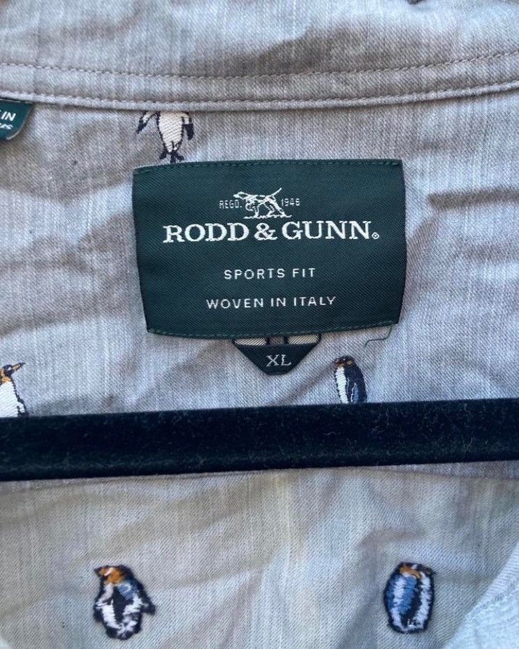 Rodd & Gunn Rodd & Gunn Golden Fleece Penguin Print Shirt Size US XL / EU 56 / 4 - 7 Thumbnail