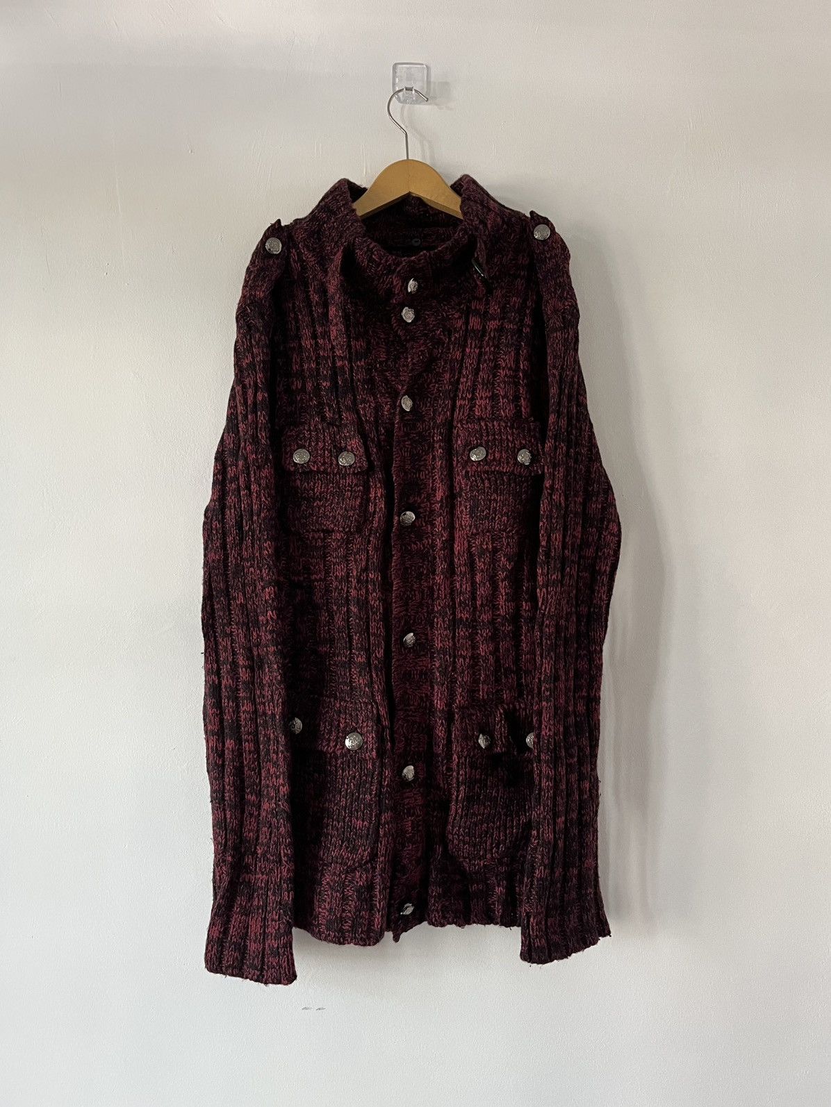 Japanese Brand Japanese ROBBLE Gothic Multi Pocket Knitwear Jacket Size US M / EU 48-50 / 2 - 1 Thumbnail